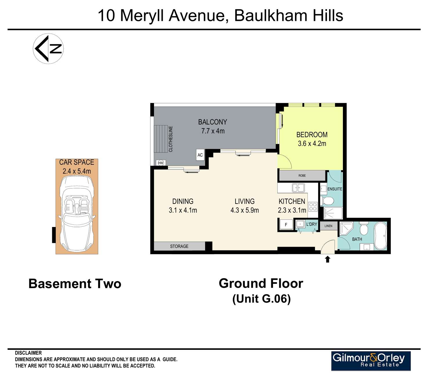 Floorplan of Homely apartment listing, G07/10 Meryll Avenue Baulkham Hills, Baulkham Hills NSW 2153