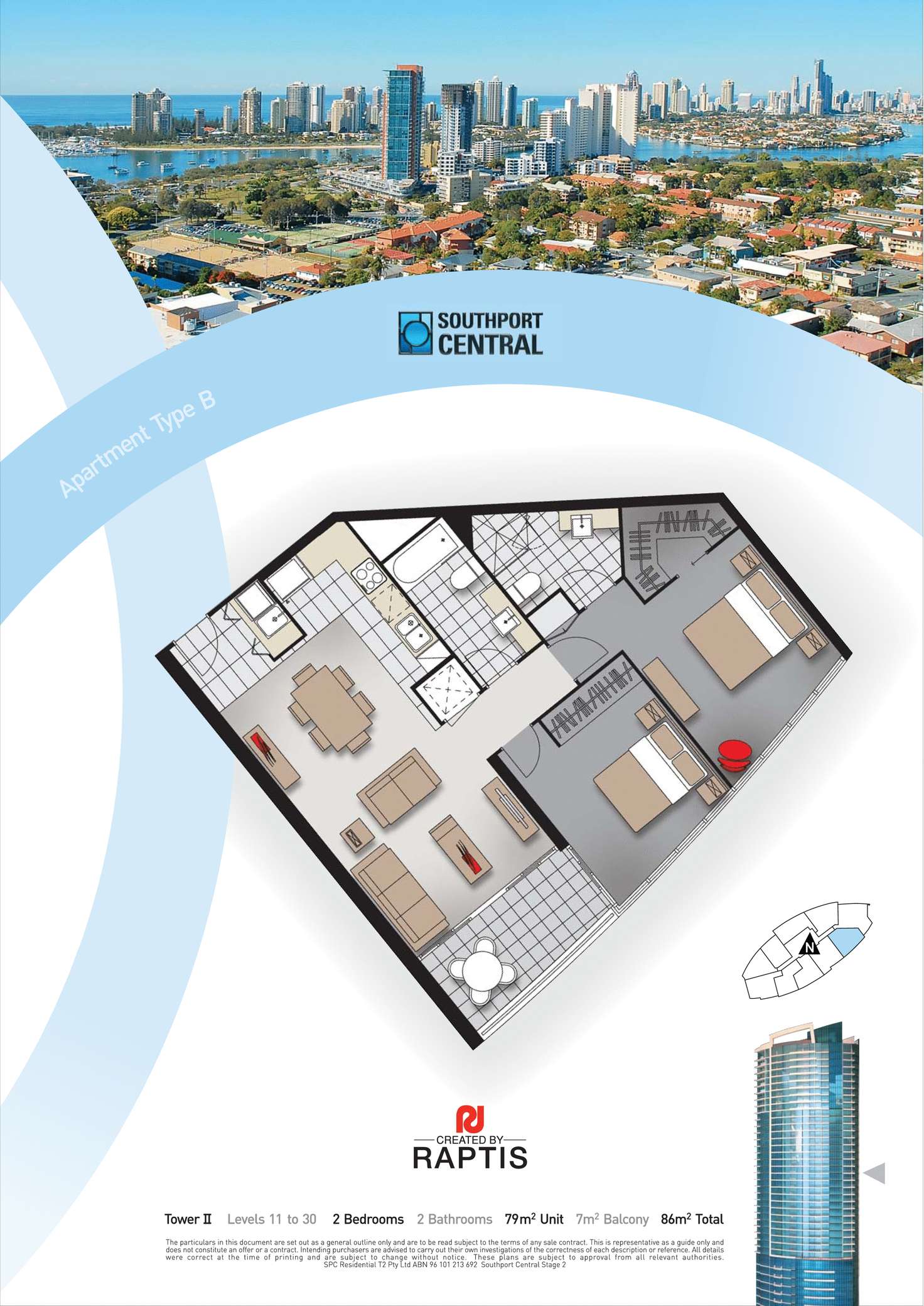 Floorplan of Homely apartment listing, 21102/5 Lawson Street, Southport QLD 4215