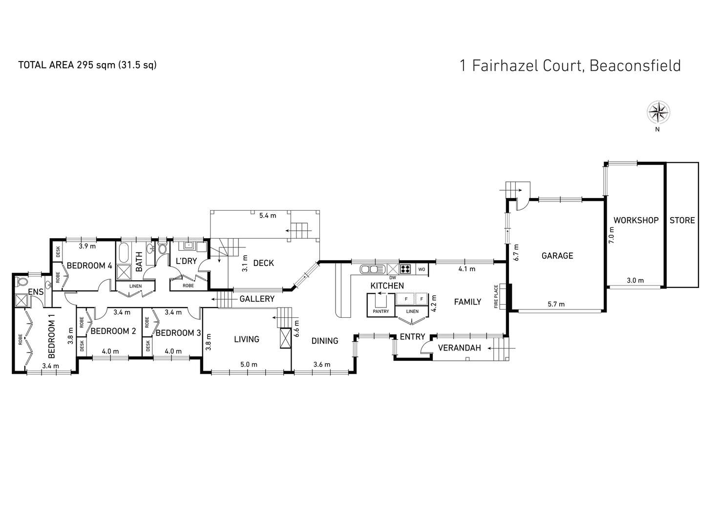 Floorplan of Homely house listing, 1 Fairhazel Court, Beaconsfield Upper VIC 3808