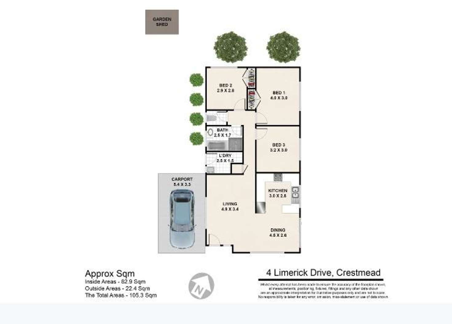 Floorplan of Homely house listing, 4 Limerick Drive, Crestmead QLD 4132