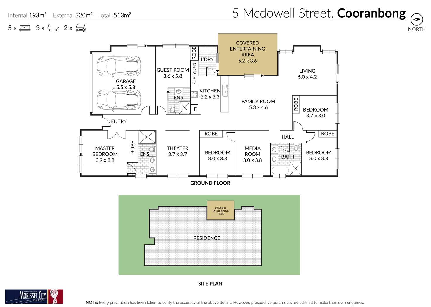 Floorplan of Homely house listing, 5 McDowell Street, Cooranbong NSW 2265