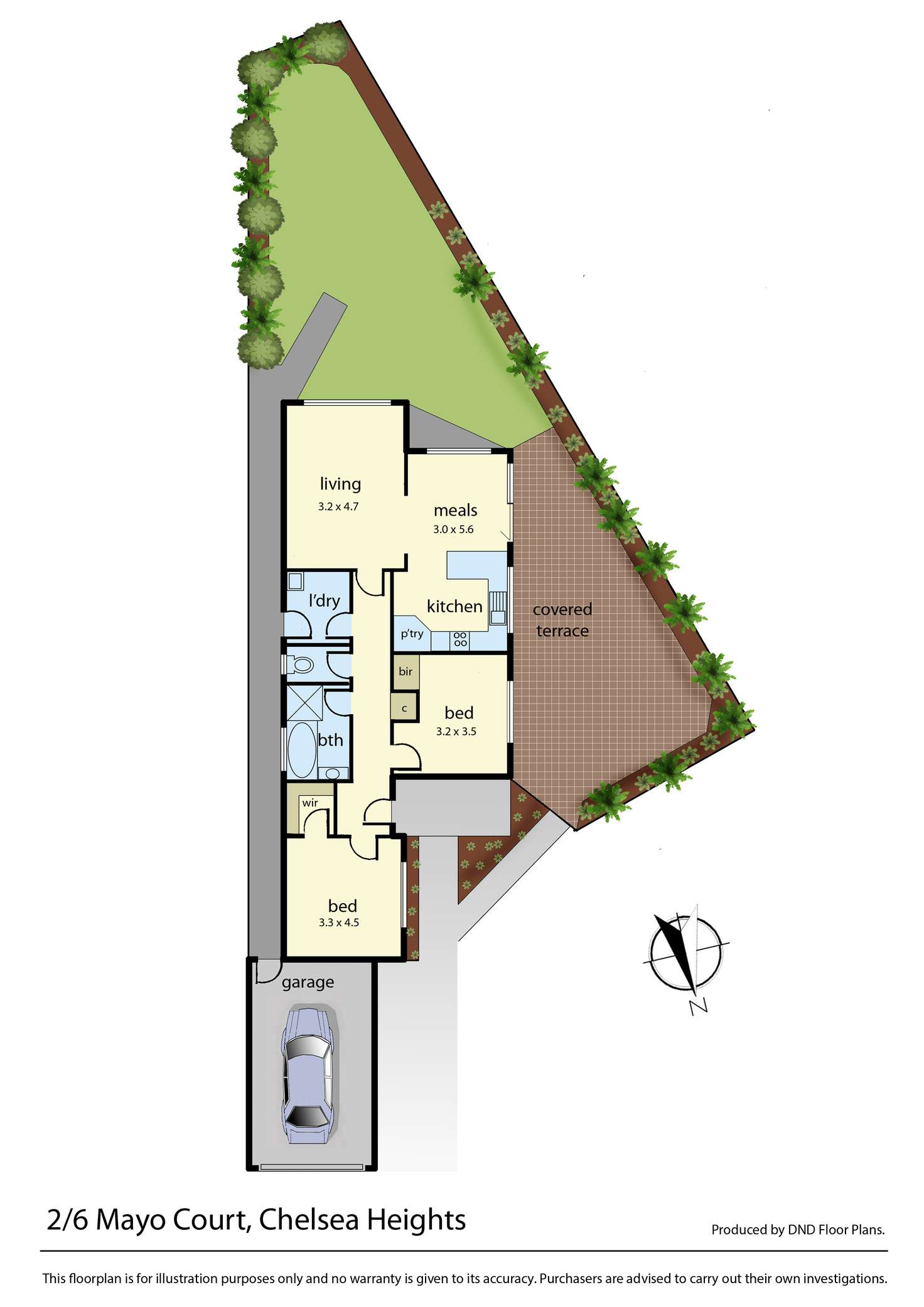 Floorplan of Homely unit listing, 2/6 Mayo Court, Chelsea Heights VIC 3196