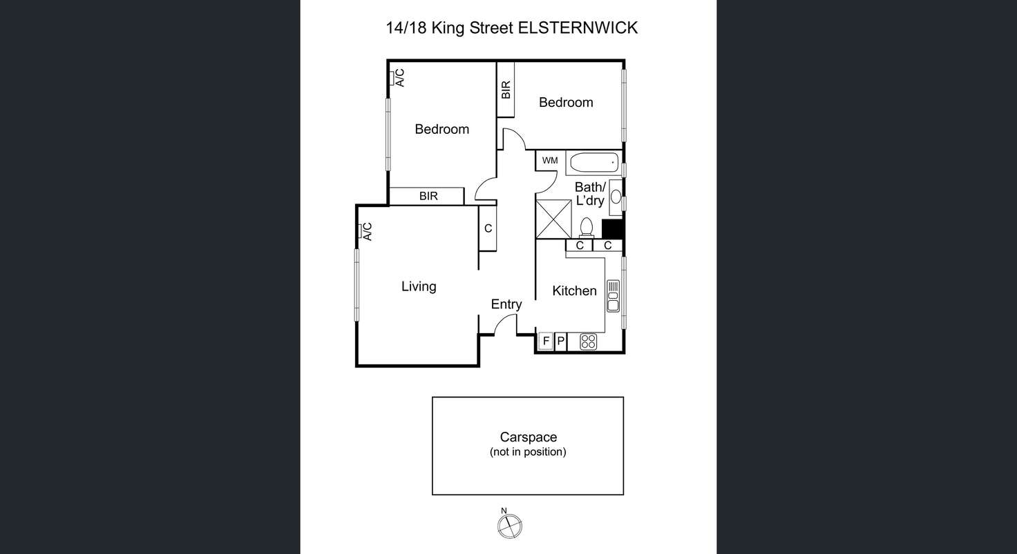 Floorplan of Homely apartment listing, 14/18 King Street, Elsternwick VIC 3185