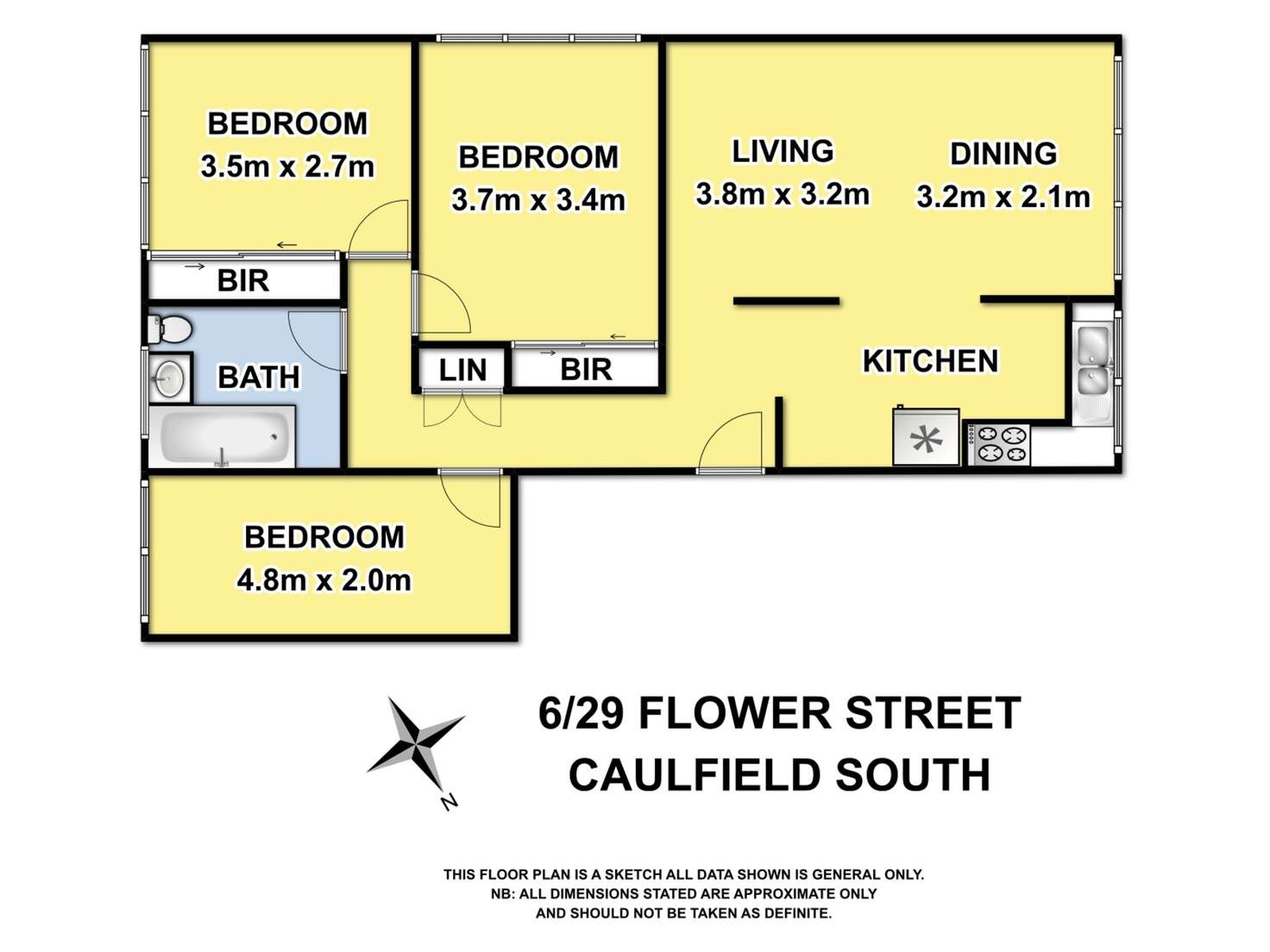 Floorplan of Homely apartment listing, 6/29 Flowers Street, Caulfield South VIC 3162