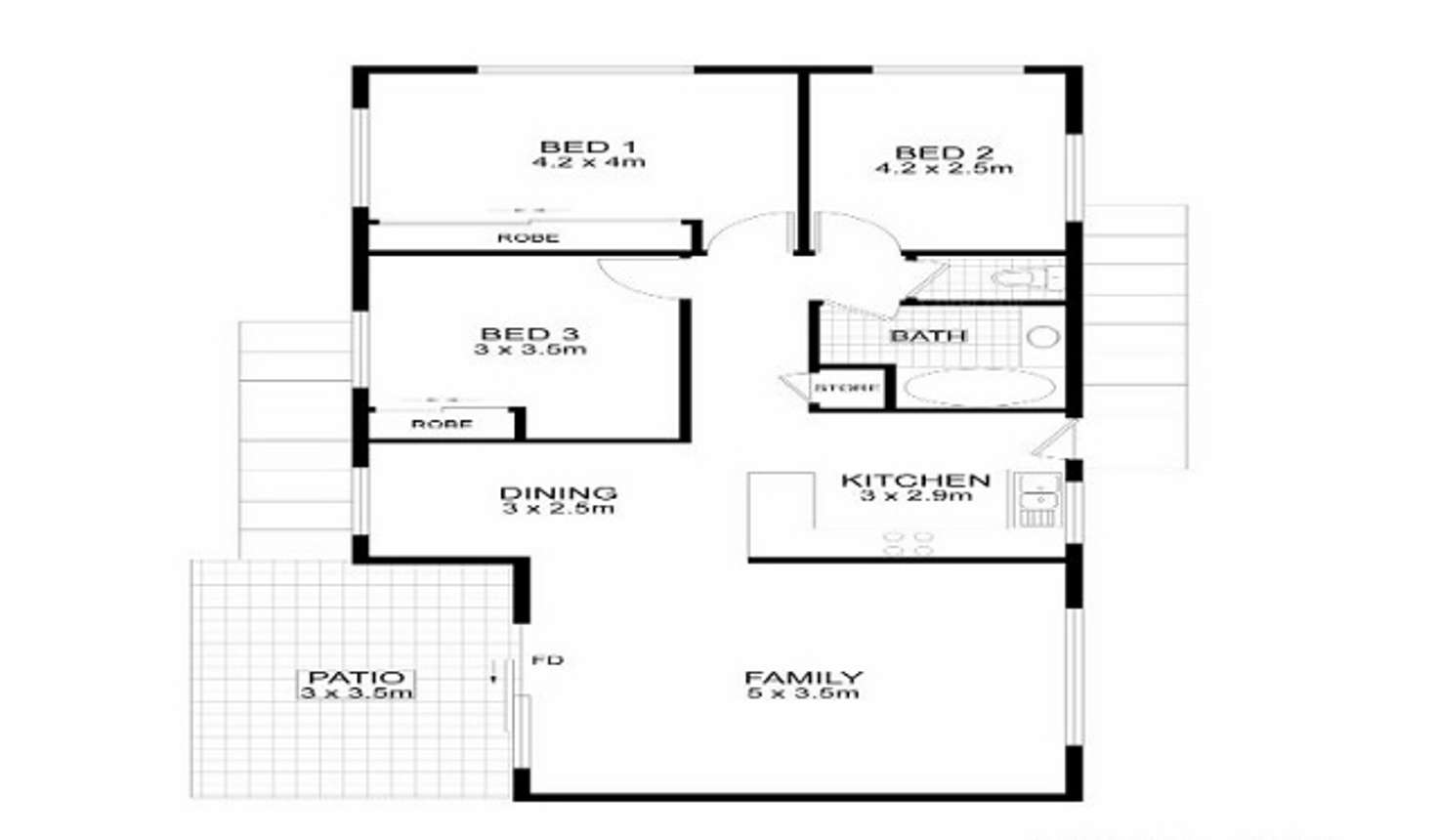 Floorplan of Homely house listing, 257 Corcoran Street, Currajong QLD 4812