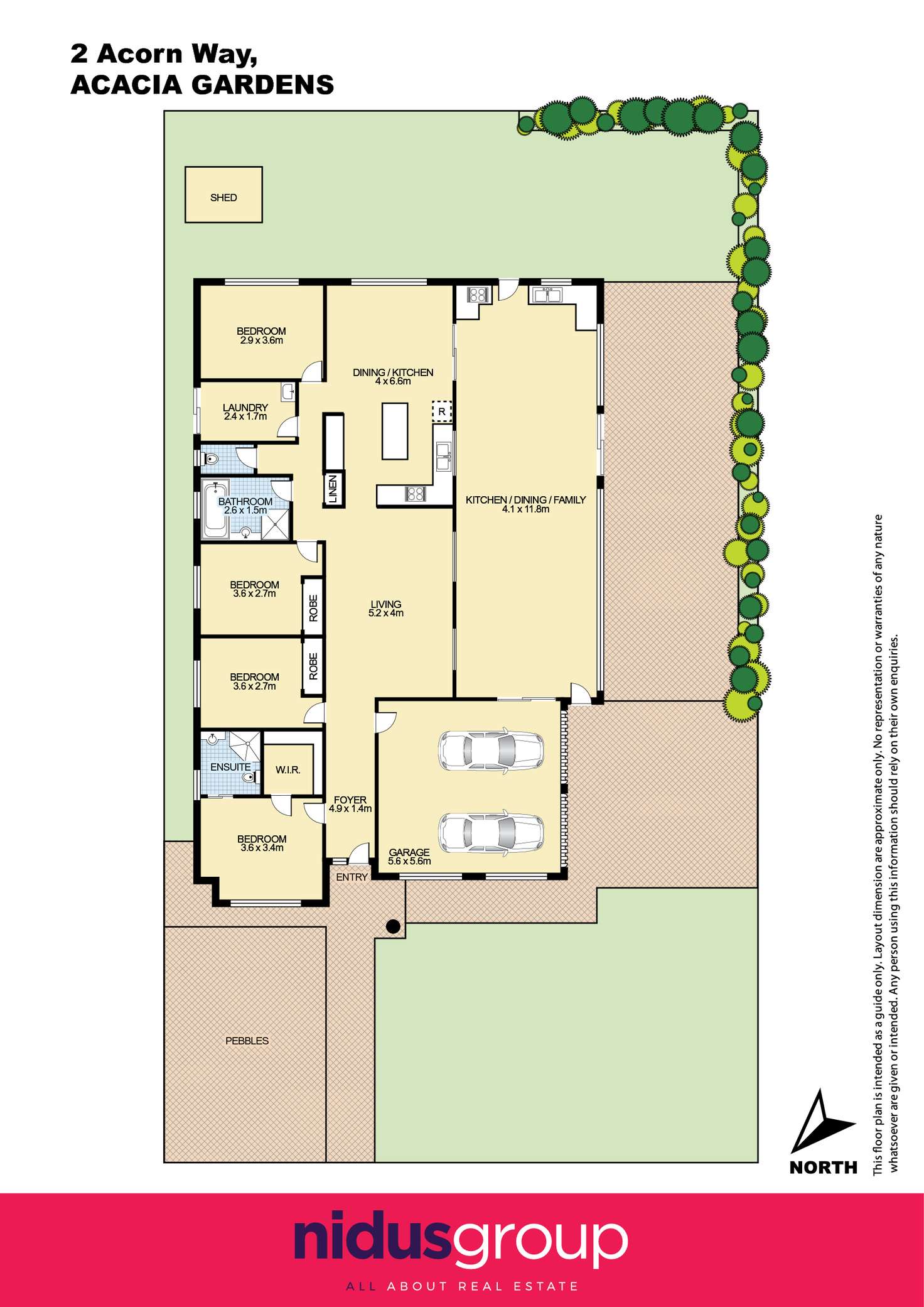 Floorplan of Homely house listing, 2 Acorn Way, Acacia Gardens NSW 2763