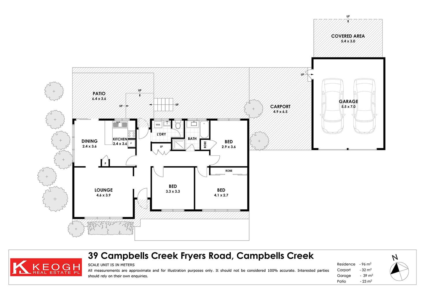 Floorplan of Homely house listing, 39 Fryers Road, Campbells Creek VIC 3451