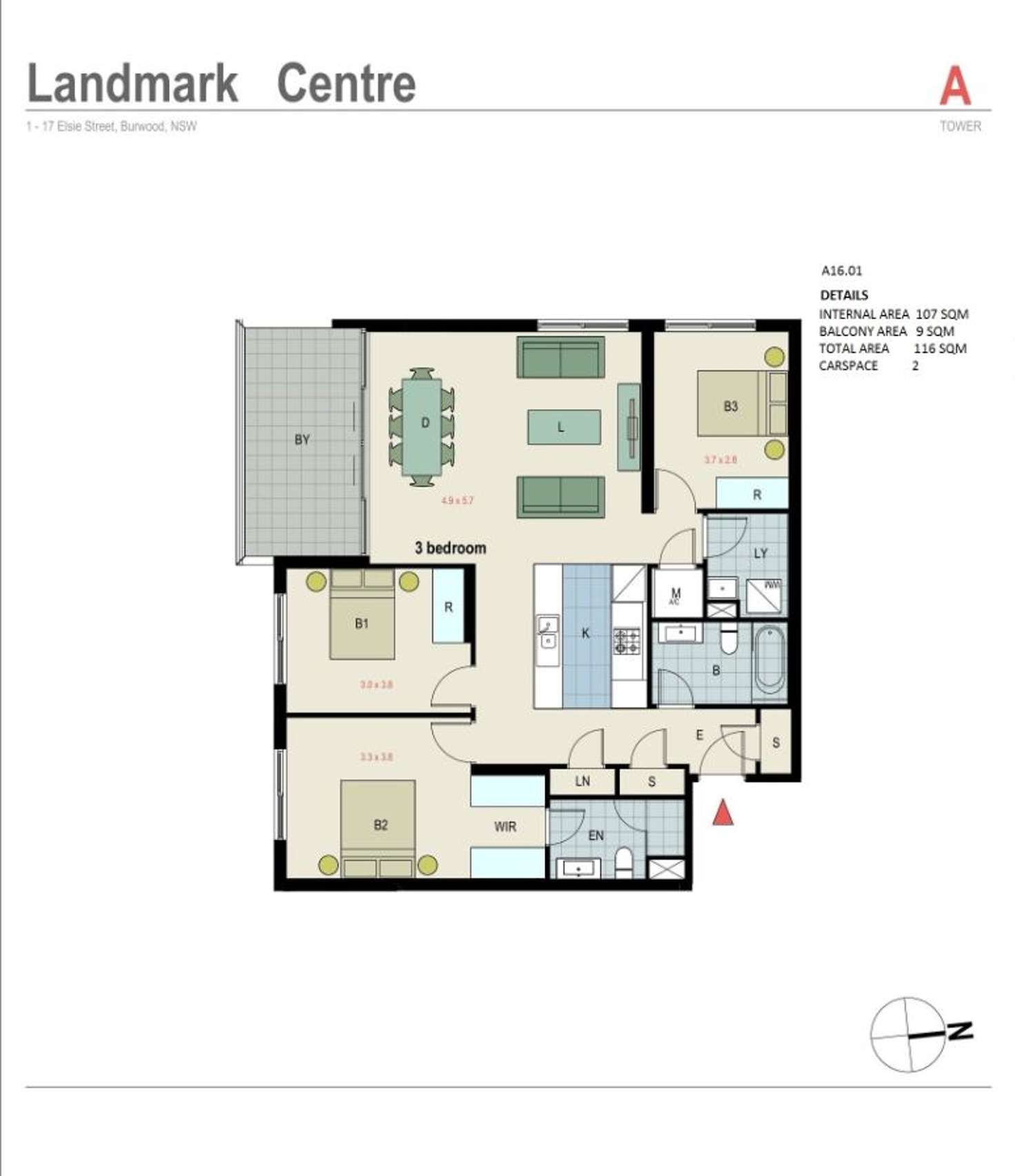 Floorplan of Homely apartment listing, 1-17 Elsie Street, Burwood NSW 2134