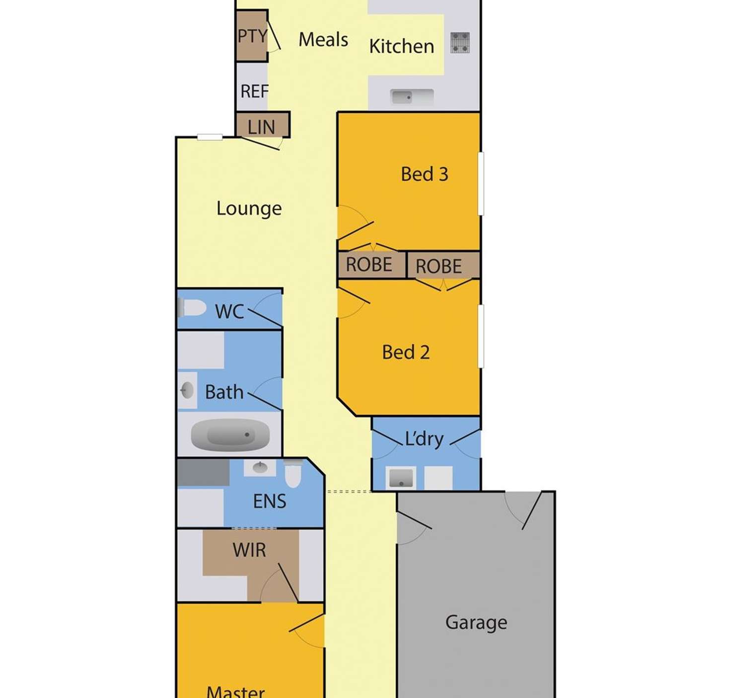 Floorplan of Homely unit listing, 19B Claire Way, Tarneit VIC 3029