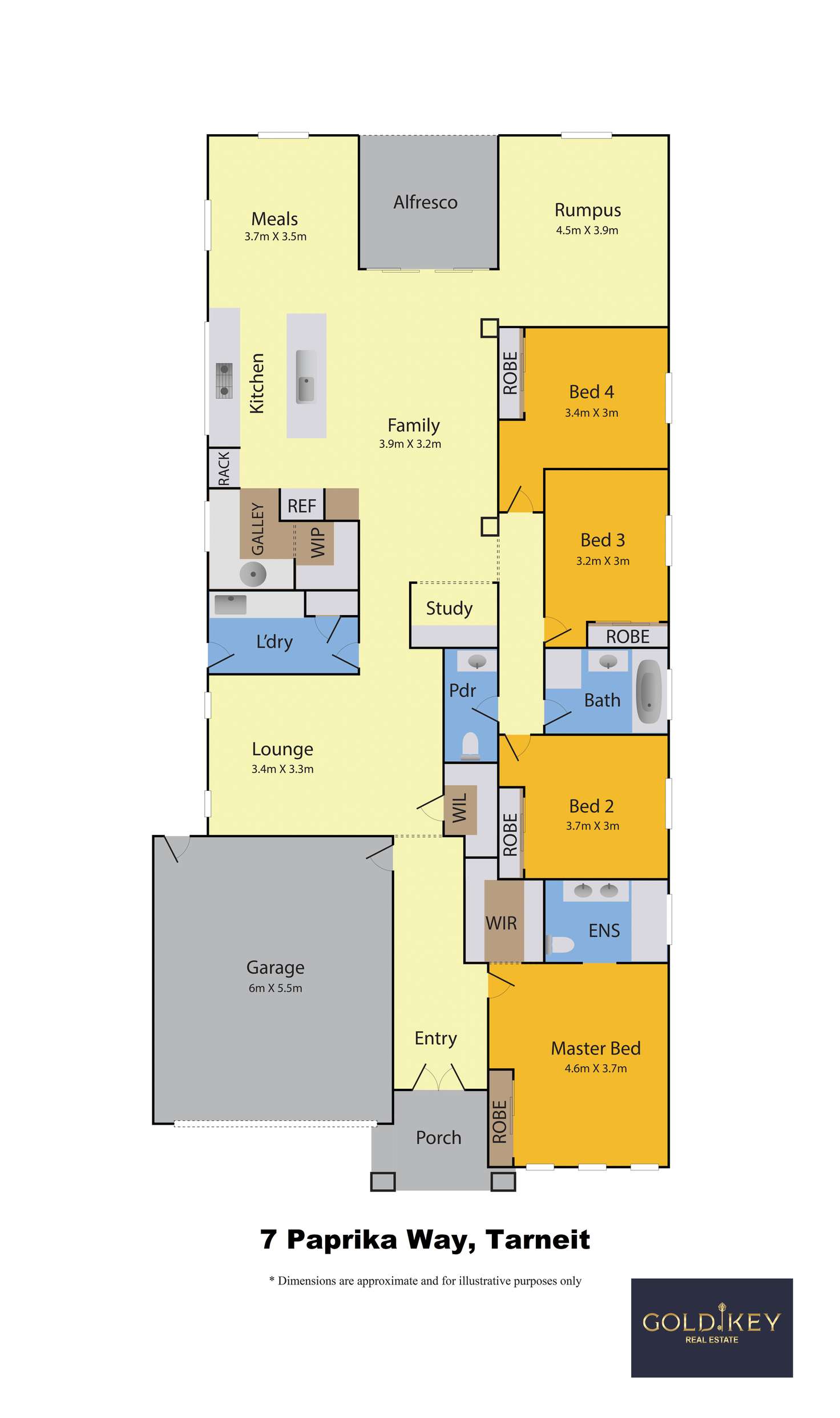 Floorplan of Homely house listing, 7 Paprika Way, Tarneit VIC 3029