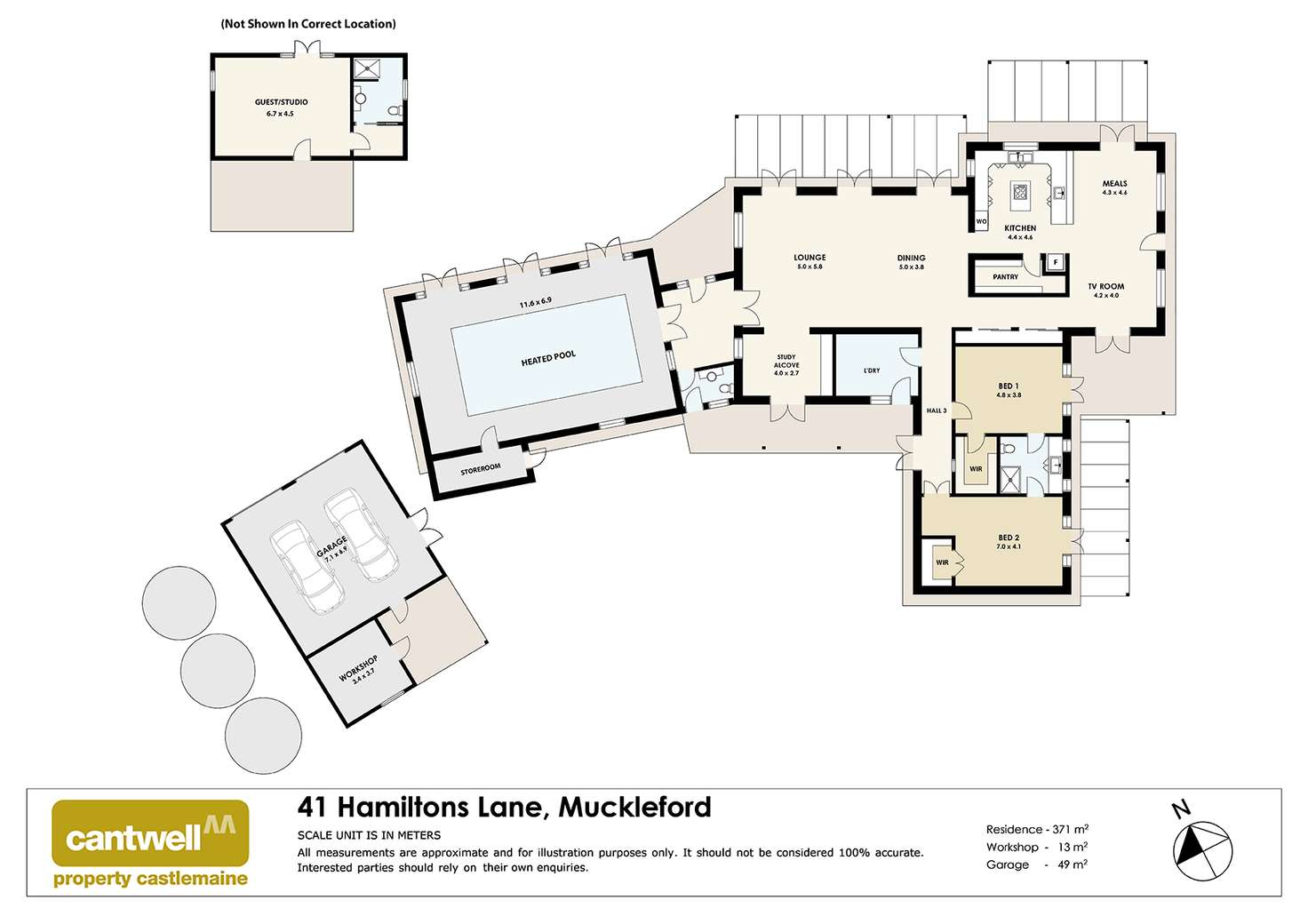 Floorplan of Homely acreageSemiRural listing, 41 Hamiltons Lane, Muckleford VIC 3451