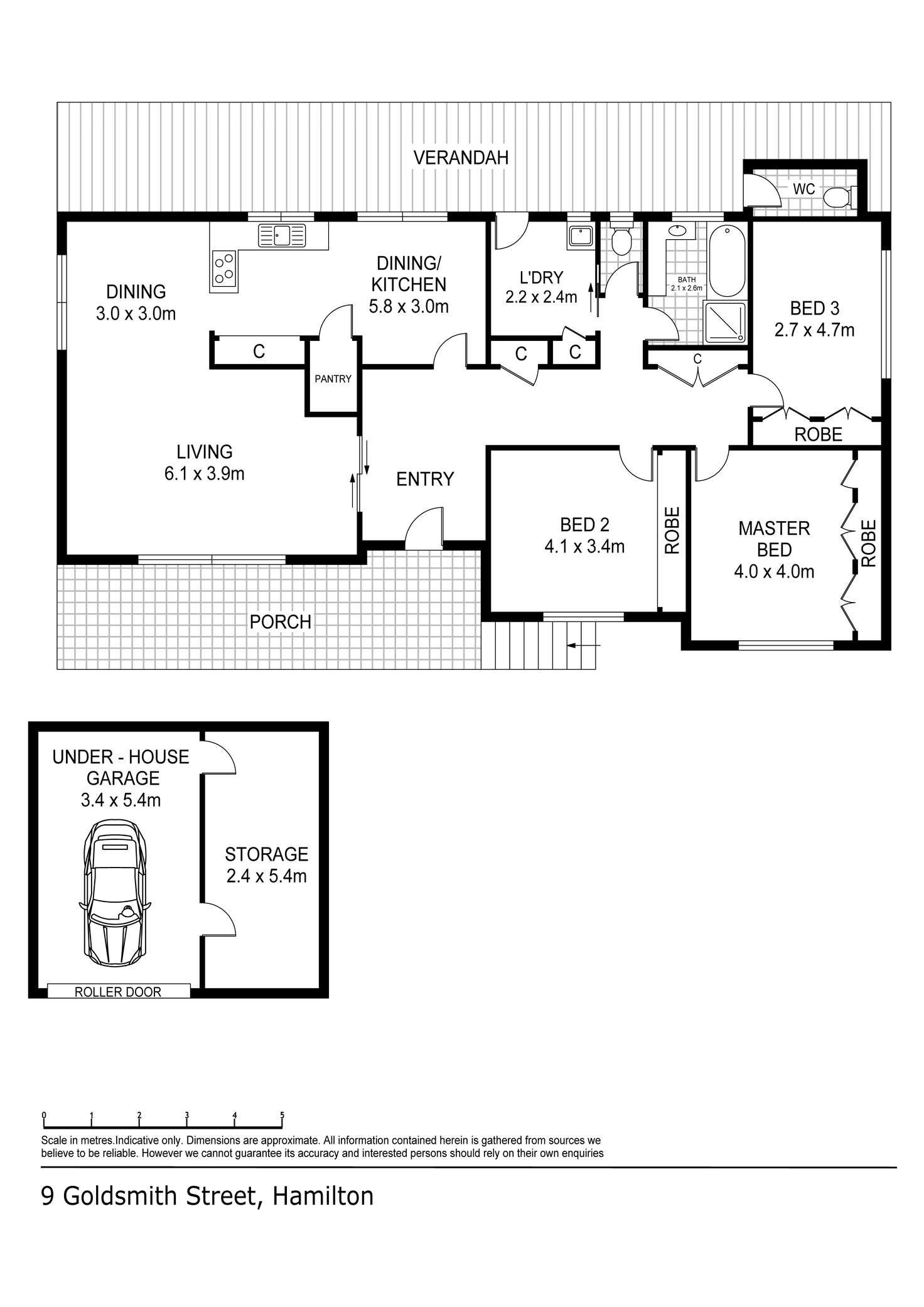 Floorplan of Homely house listing, 9 Goldsmith Street, Hamilton VIC 3300