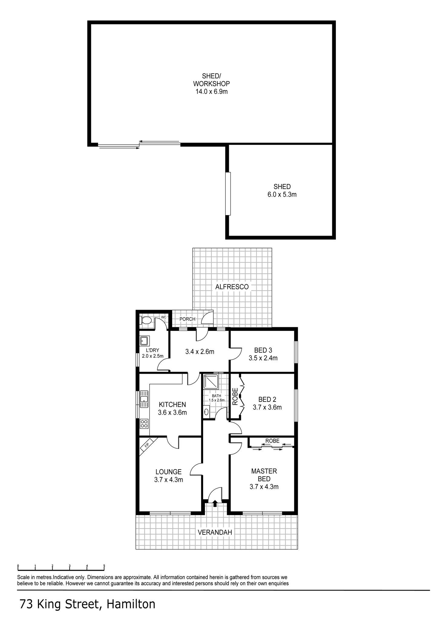 Floorplan of Homely house listing, 73 King Street, Hamilton VIC 3300