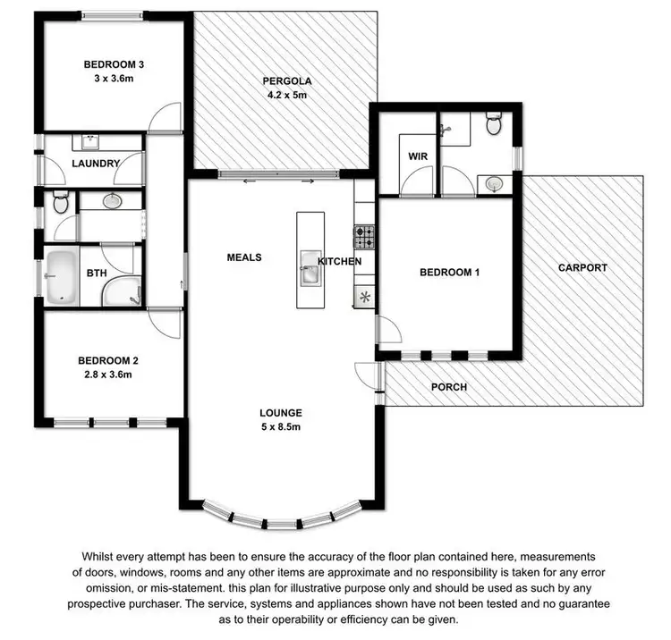Floorplan of Homely house listing, 2 Grey Terrace, Millicent SA 5280