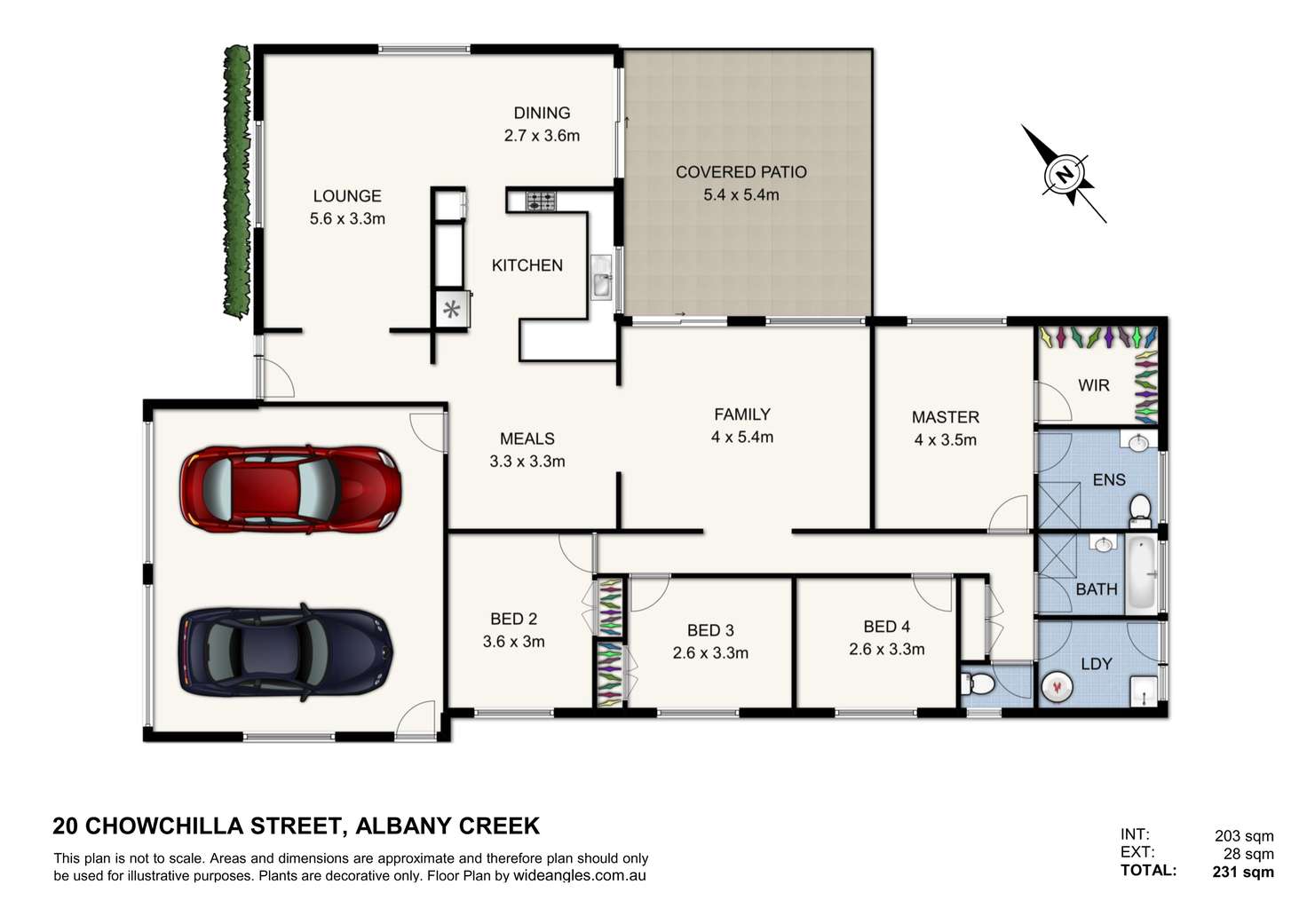 Floorplan of Homely house listing, 20 CHOWCHILLA STREET, Albany Creek QLD 4035