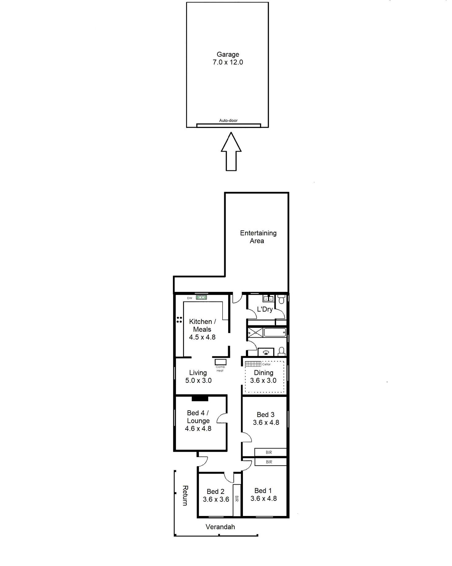 Floorplan of Homely house listing, 7 MORRIS STREET, Evandale SA 5069