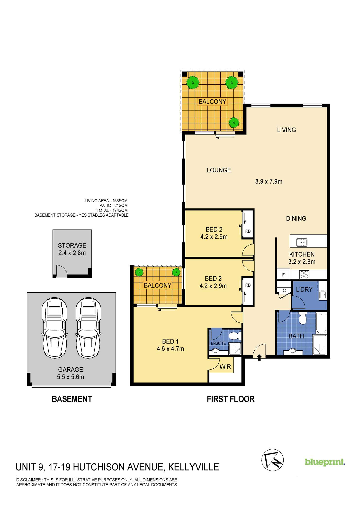 Floorplan of Homely apartment listing, 9/17-19 Hutchison Ave, Kellyville NSW 2155