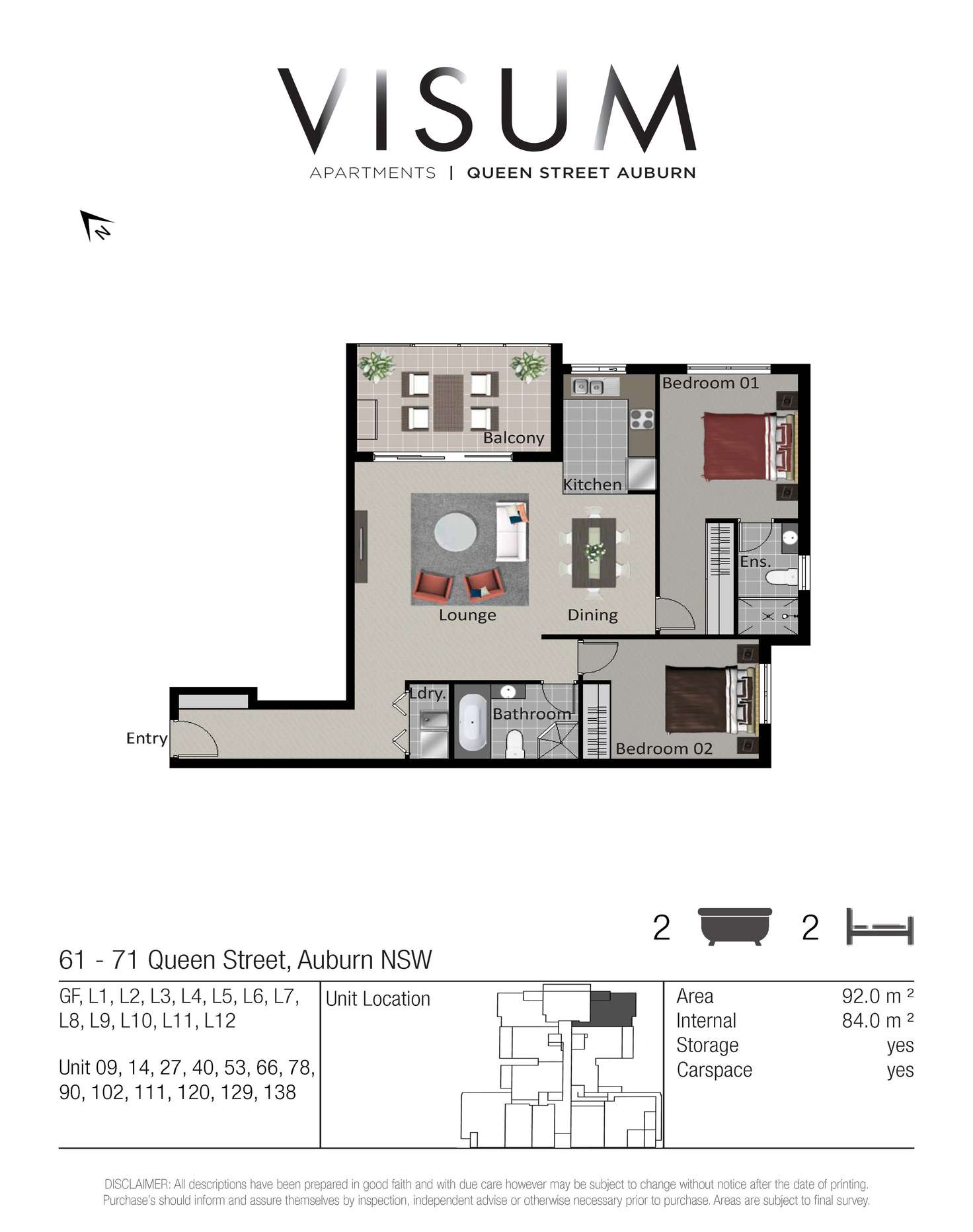 Floorplan of Homely apartment listing, 90/61 - 71 Queen Street, Auburn NSW 2144