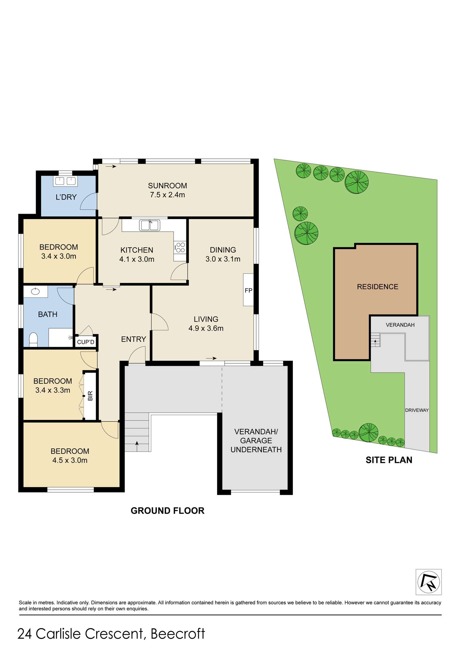 Floorplan of Homely house listing, 24 Carlisle Crescent, Beecroft NSW 2119