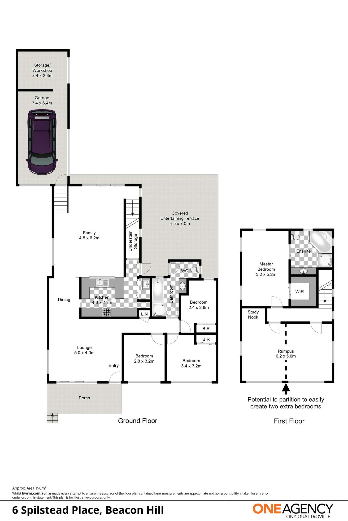 Floorplan of Homely house listing, 6 Spilstead Place, Beacon Hill NSW 2100