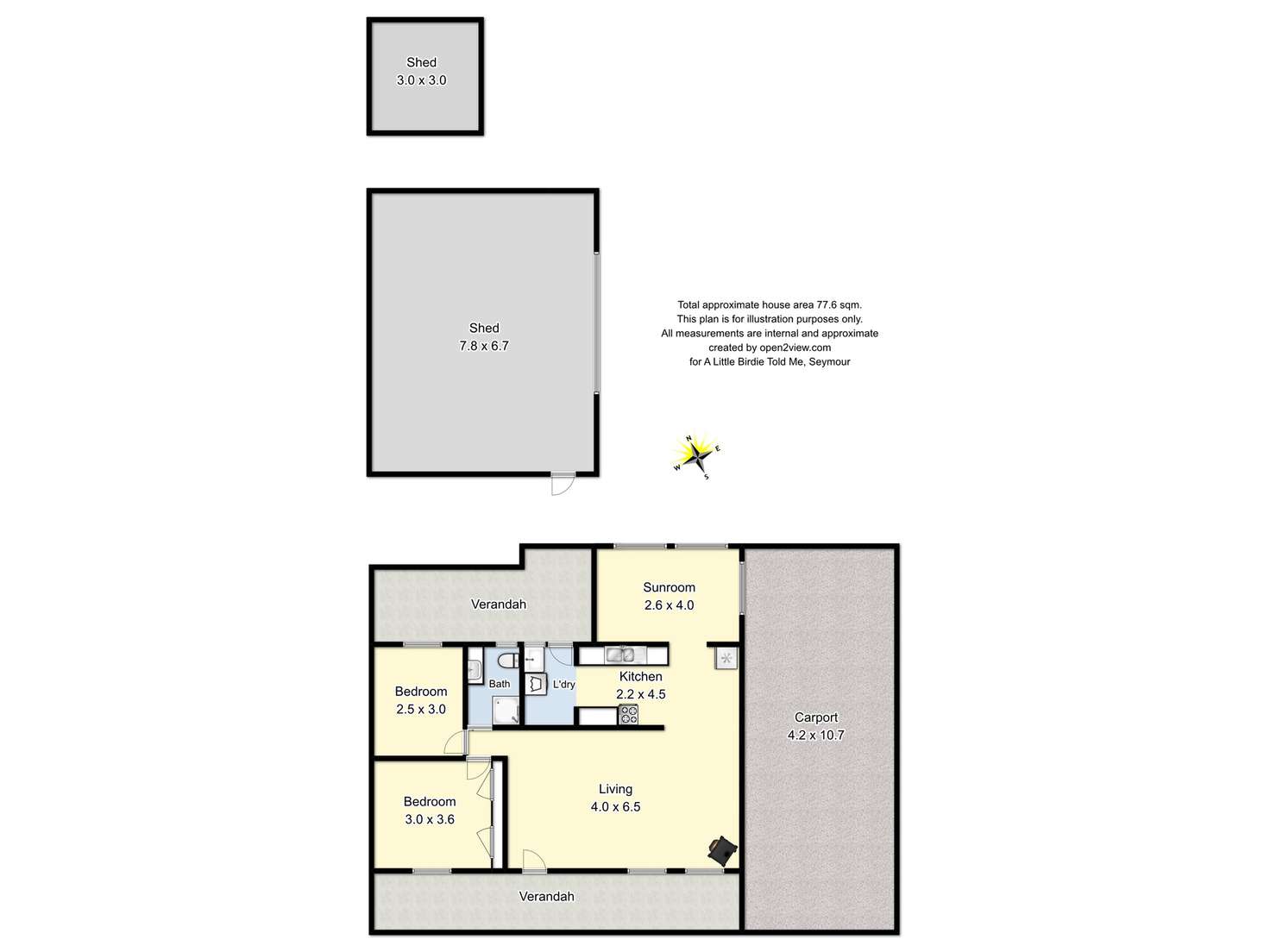 Floorplan of Homely house listing, 7 SHELTON STREET, Avenel VIC 3664