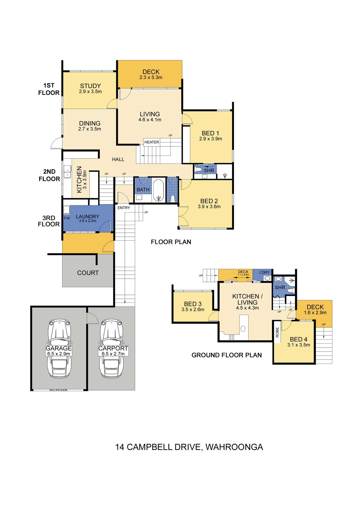 Floorplan of Homely house listing, 14 CAMPBELL DRIVE, Wahroonga NSW 2076