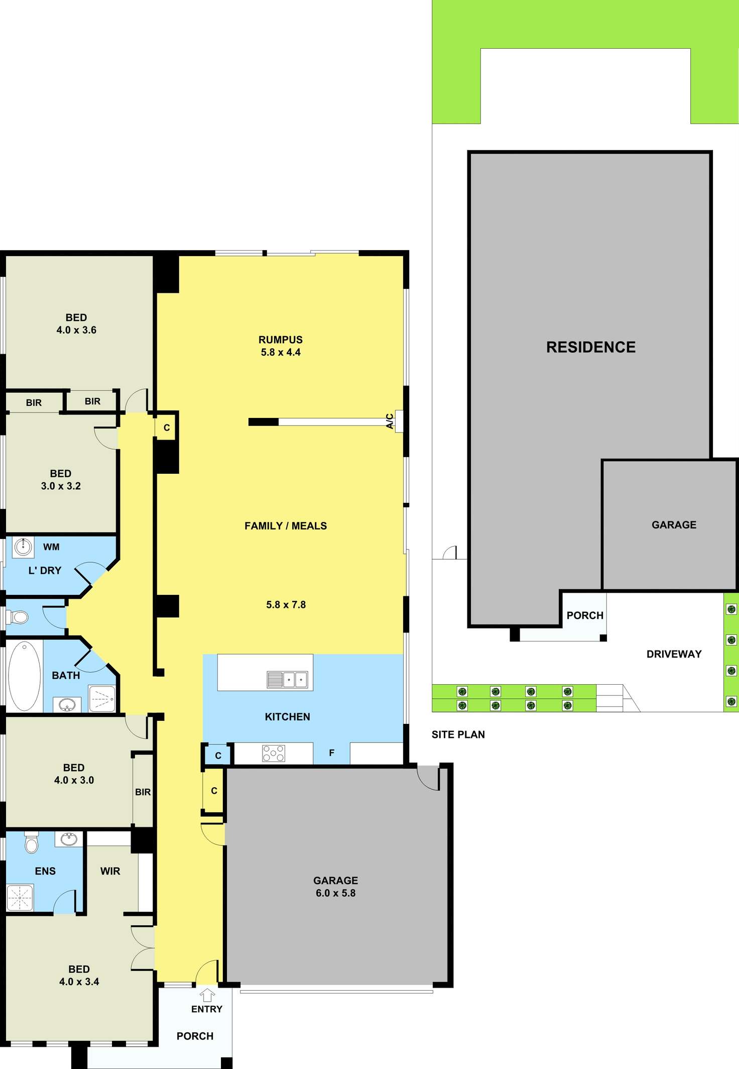 Floorplan of Homely house listing, 6 Greenglade Way, Cranbourne East VIC 3977