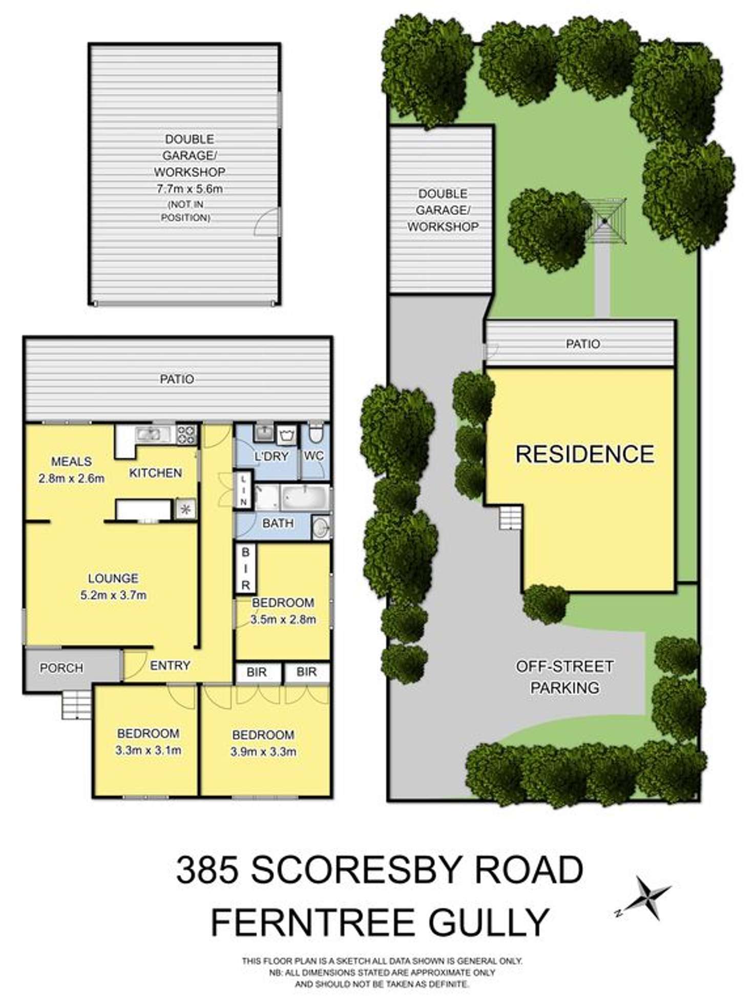 Floorplan of Homely house listing, 385 Scoresby Road, Ferntree Gully VIC 3156