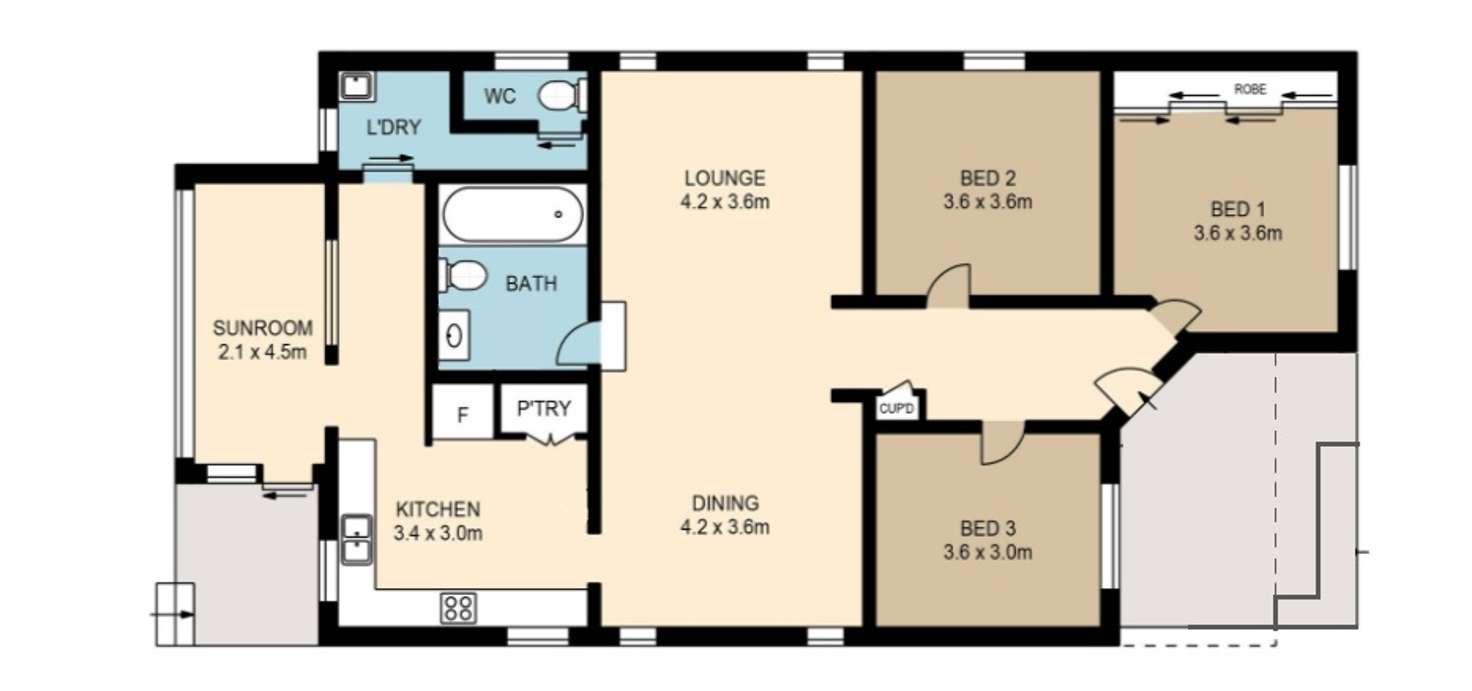 Floorplan of Homely house listing, 19 Byron Street, Bellambi NSW 2518