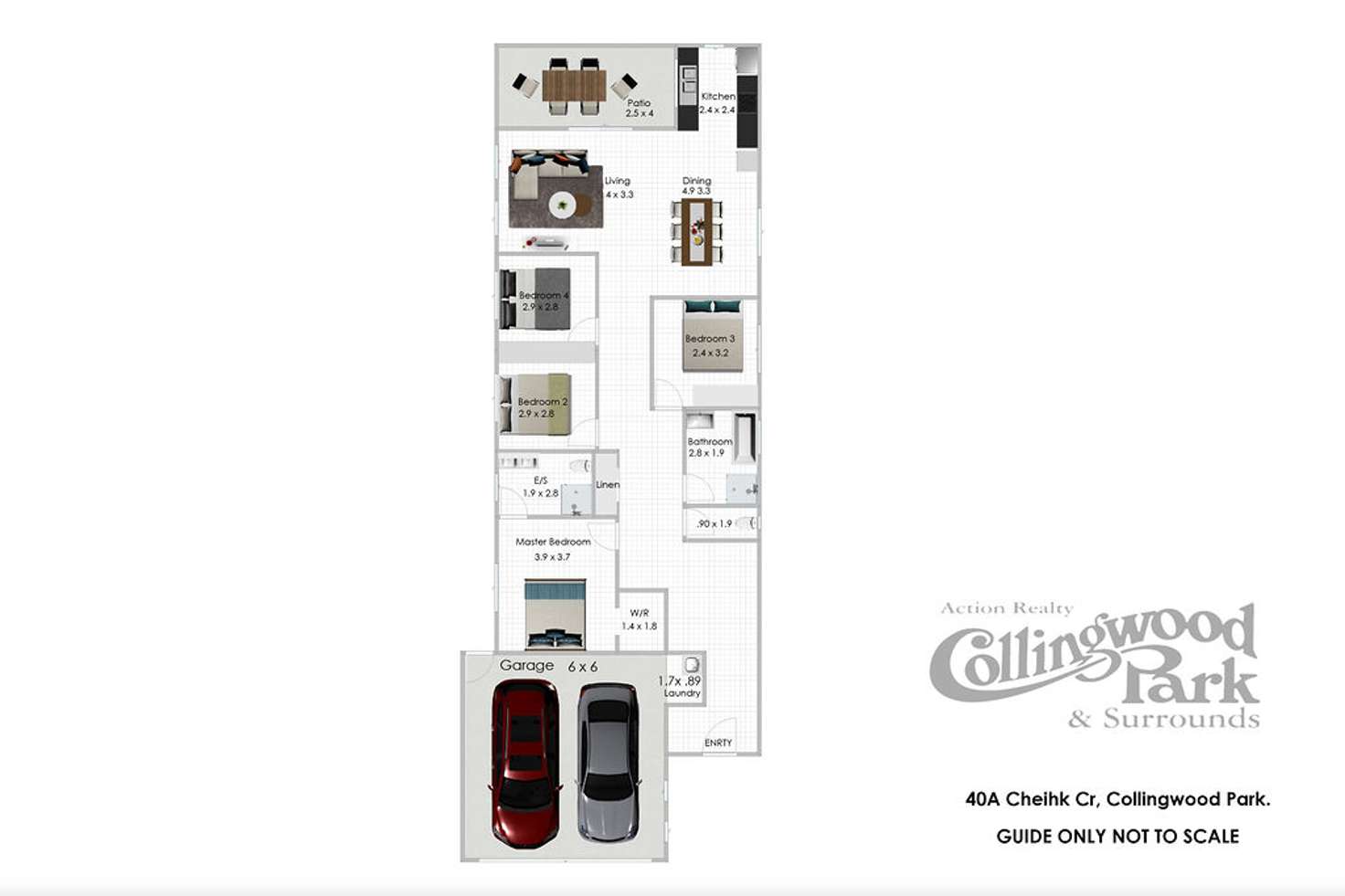 Floorplan of Homely house listing, 40A Cheihk Crescent, Collingwood Park QLD 4301