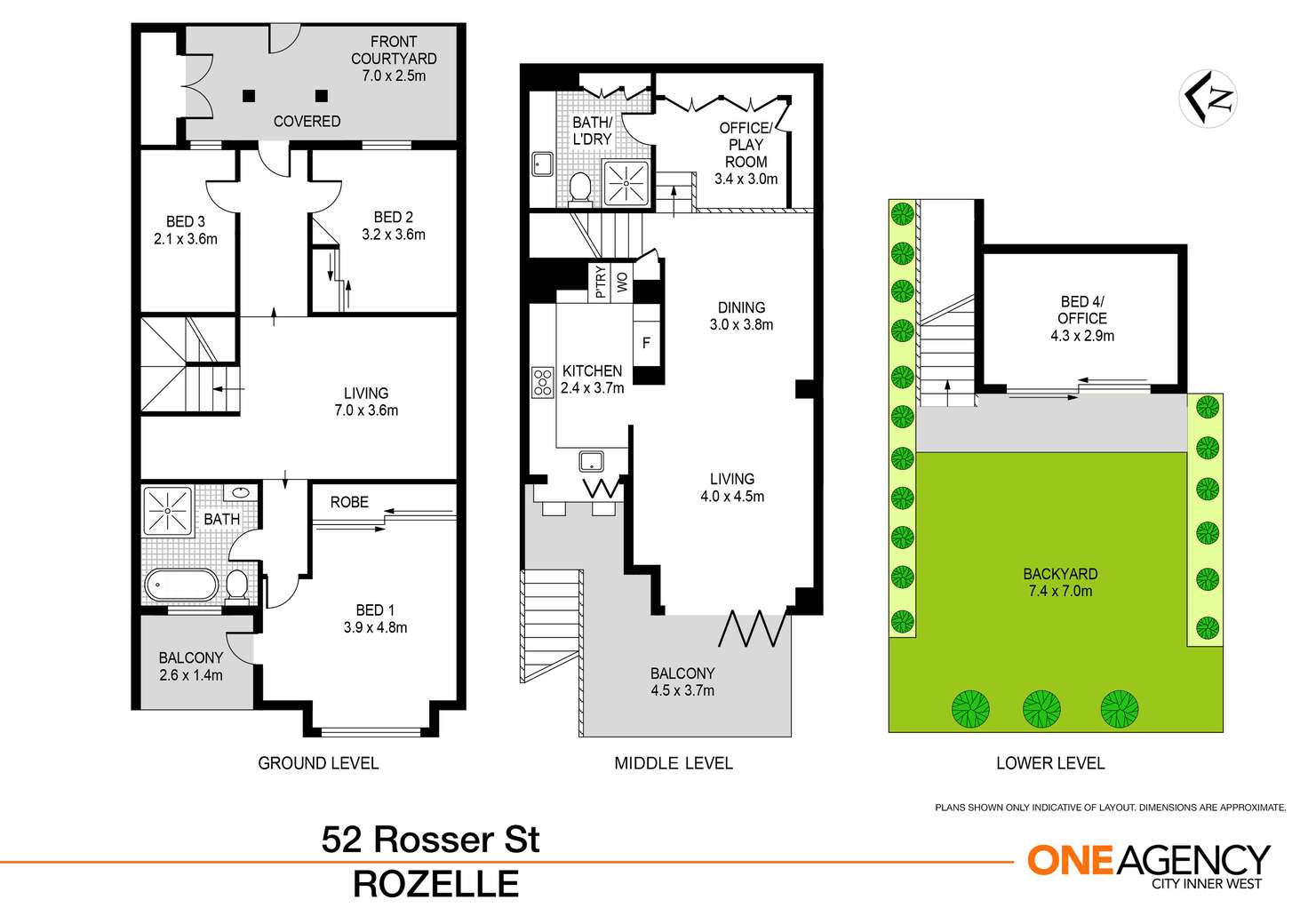 Floorplan of Homely house listing, 52 Rosser Street, Rozelle NSW 2039