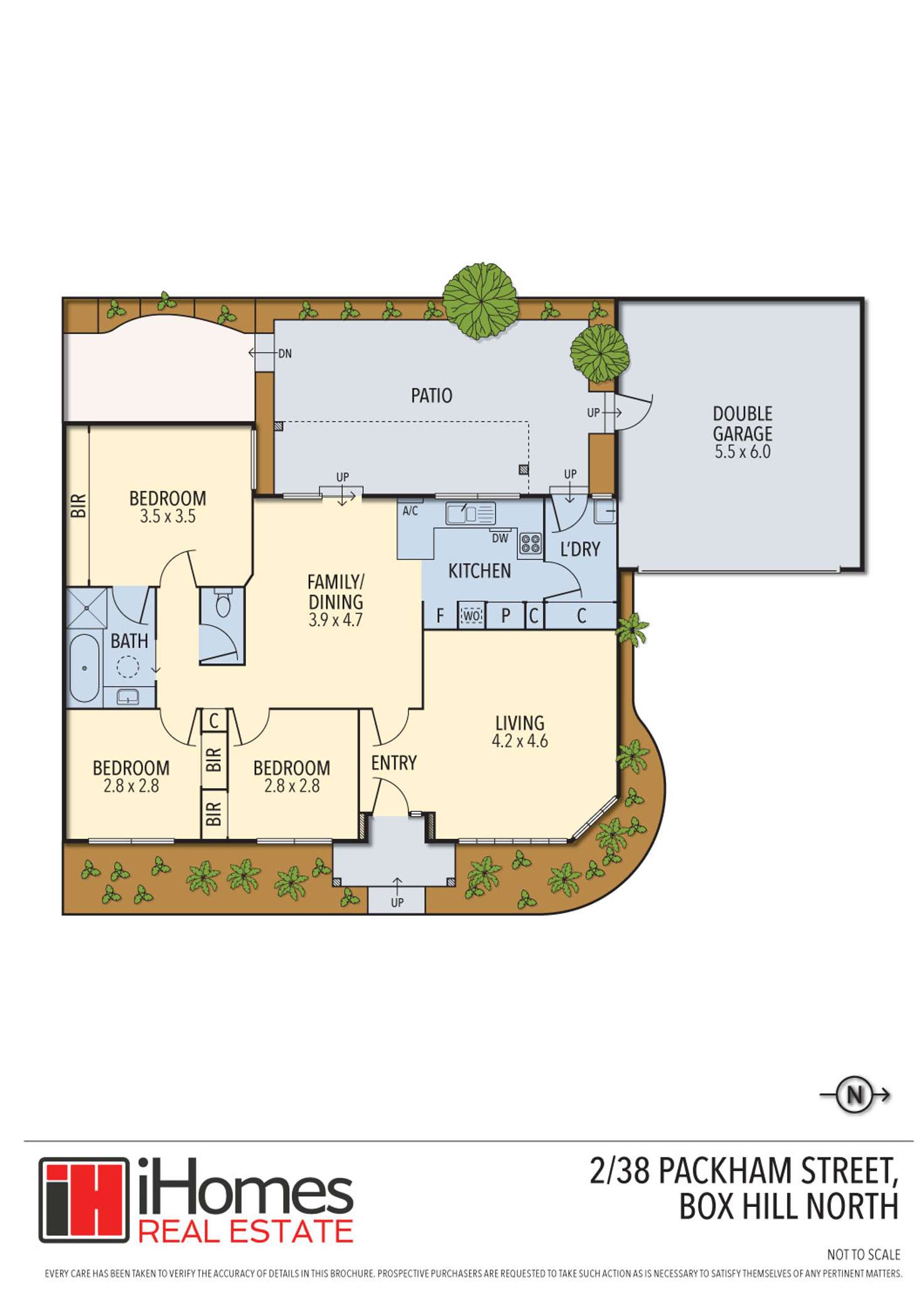 Floorplan of Homely townhouse listing, 2/38 Packham Street, Box Hill North VIC 3129