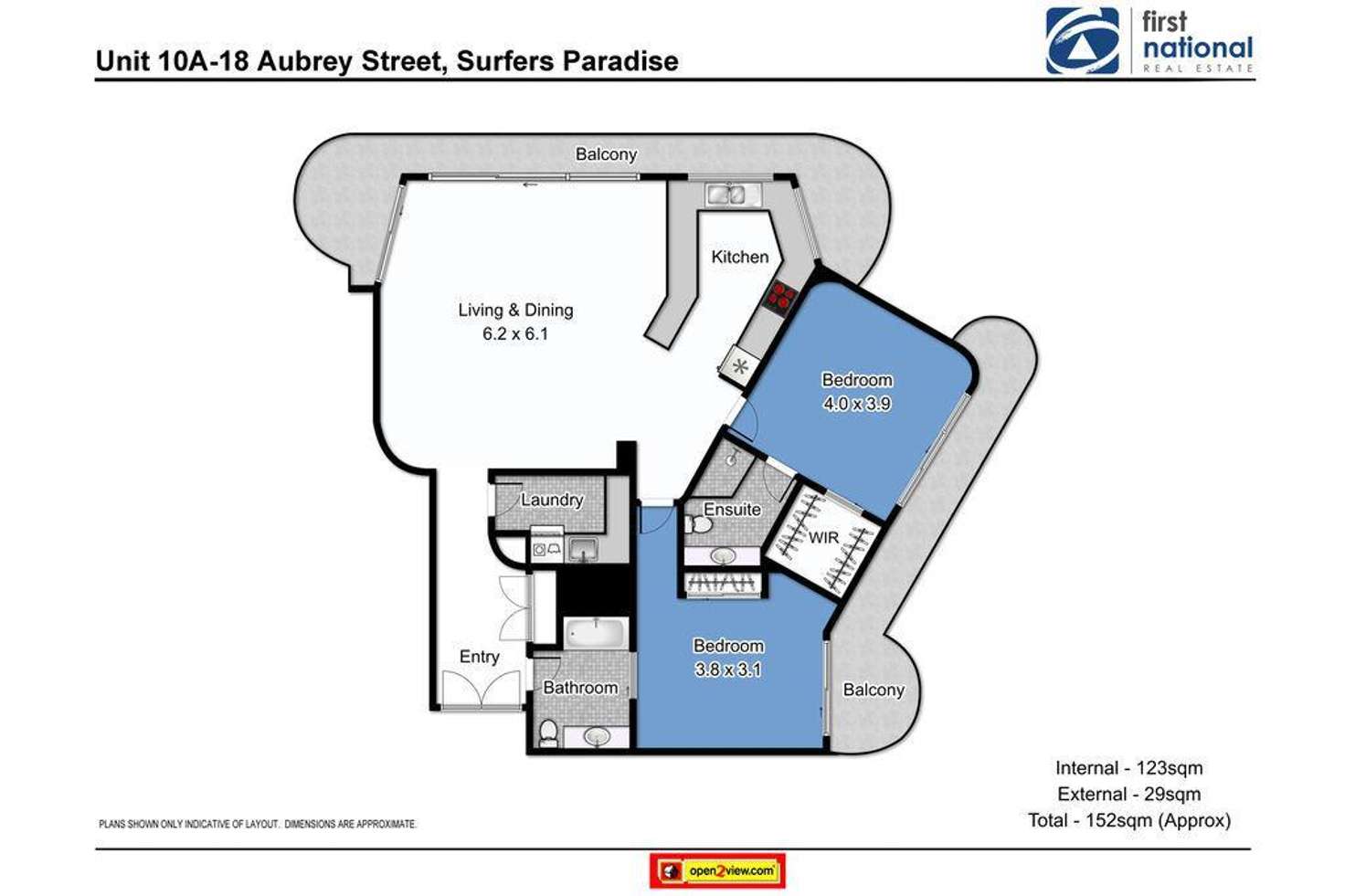 Floorplan of Homely unit listing, 10A/18 Aubrey Street, Surfers Paradise QLD 4217