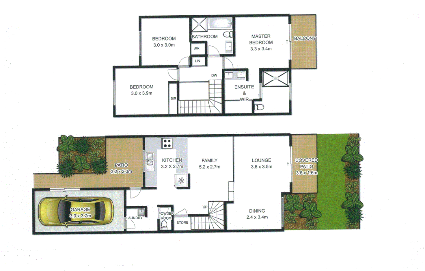 Floorplan of Homely townhouse listing, 78/152 Palm Meadows Drive, Carrara QLD 4211