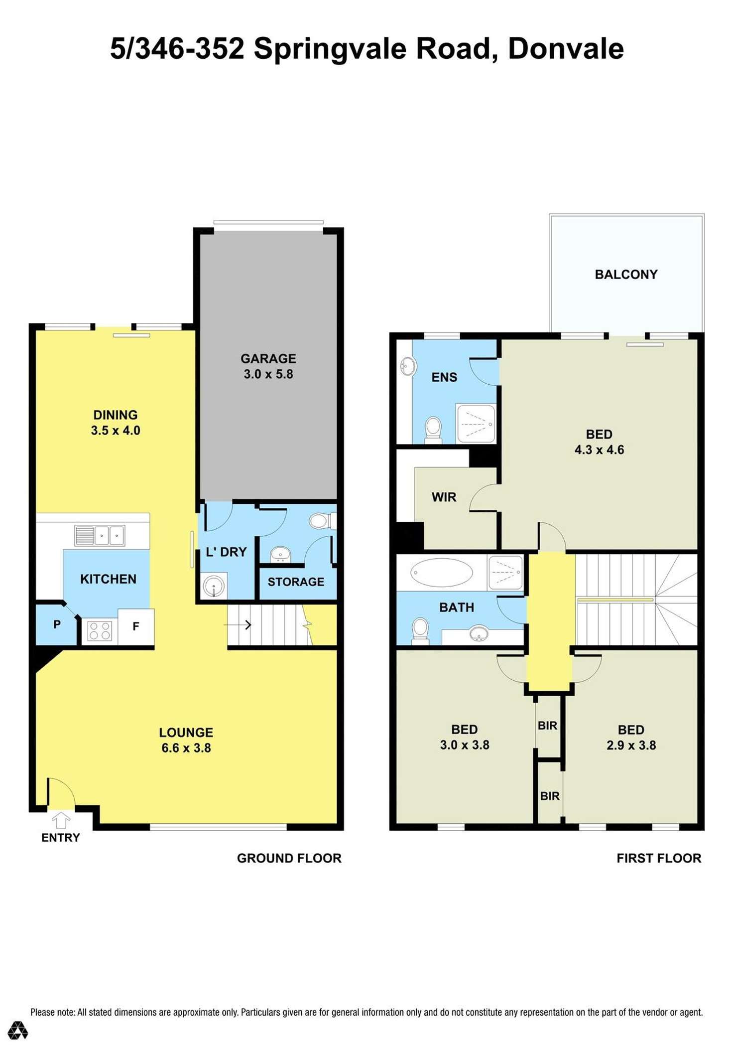 Floorplan of Homely townhouse listing, 5/346-352 Springvale Road, Donvale VIC 3111