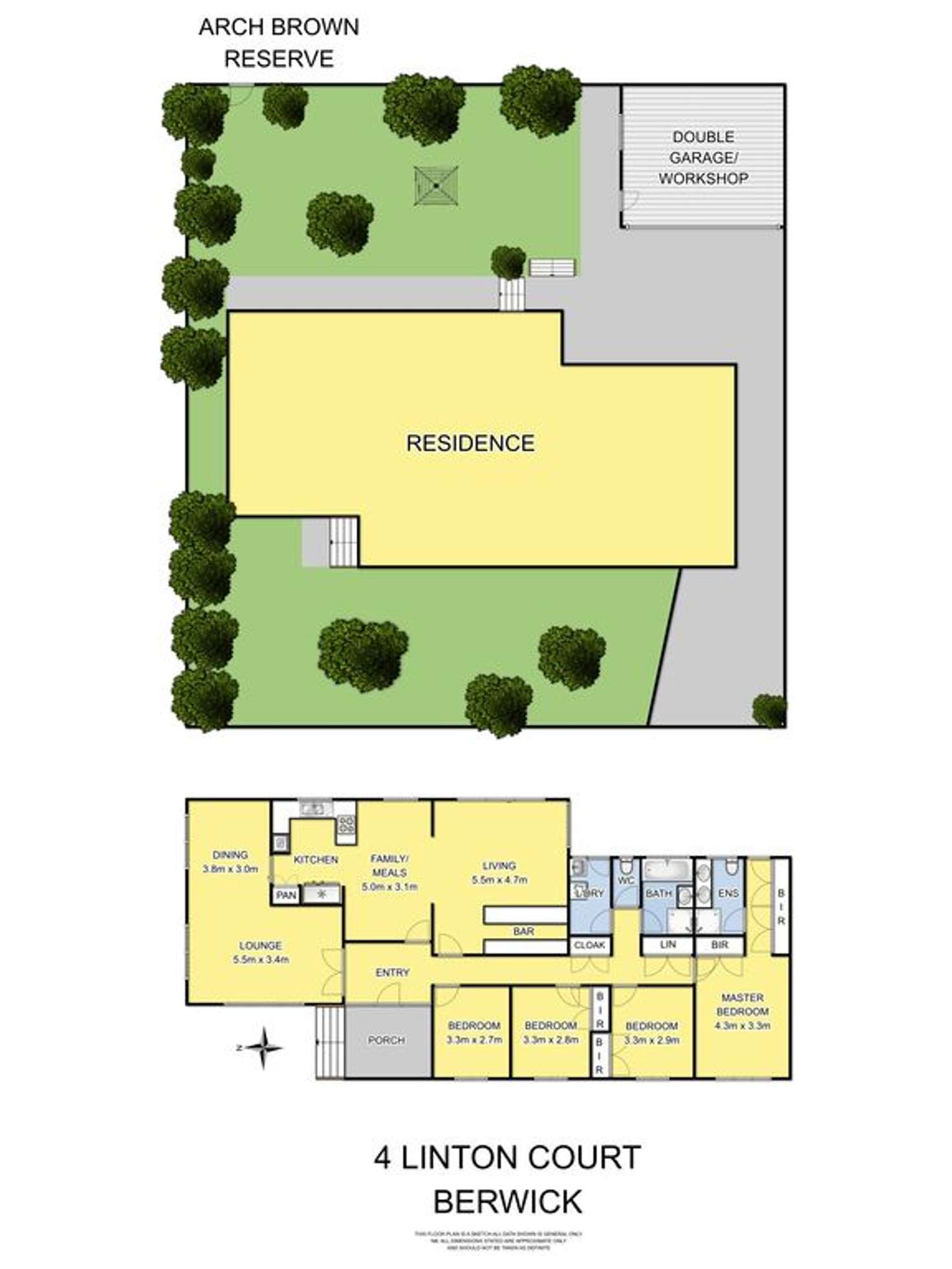 Floorplan of Homely house listing, 4 Linton Court, Berwick VIC 3806