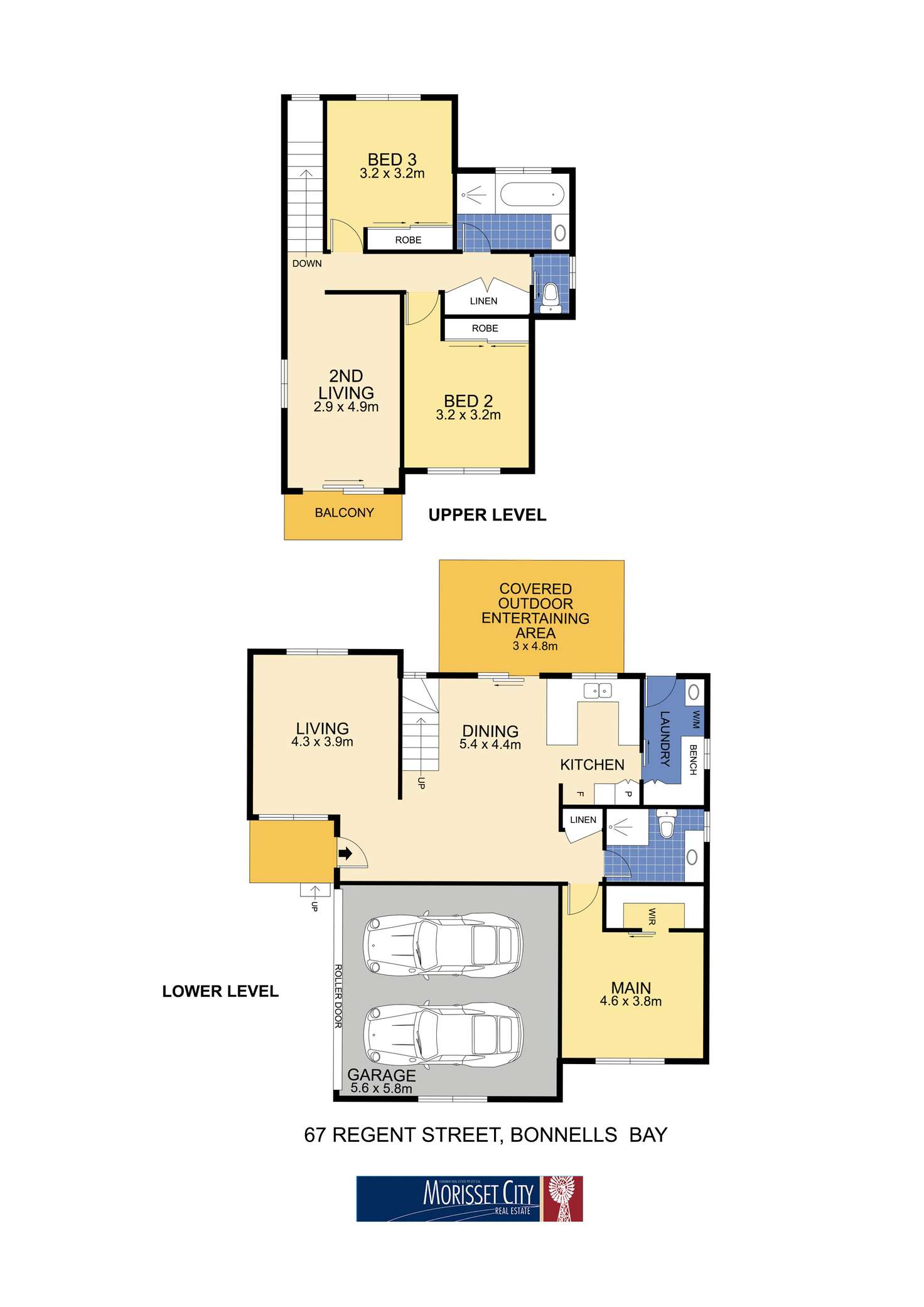 Floorplan of Homely townhouse listing, 67 Regent Street, Bonnells Bay NSW 2264