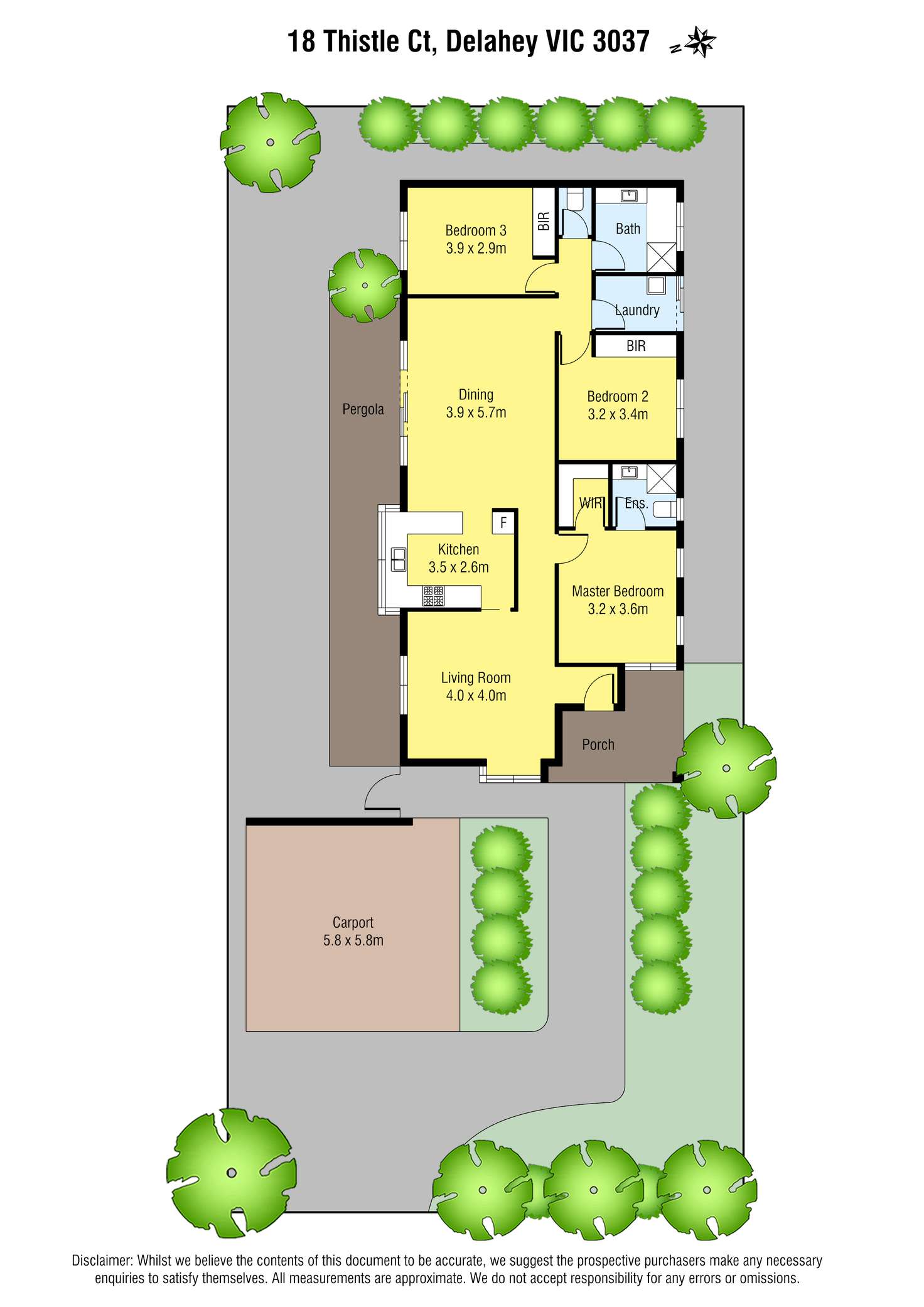 Floorplan of Homely house listing, 18 Thistle Court, Delahey VIC 3037