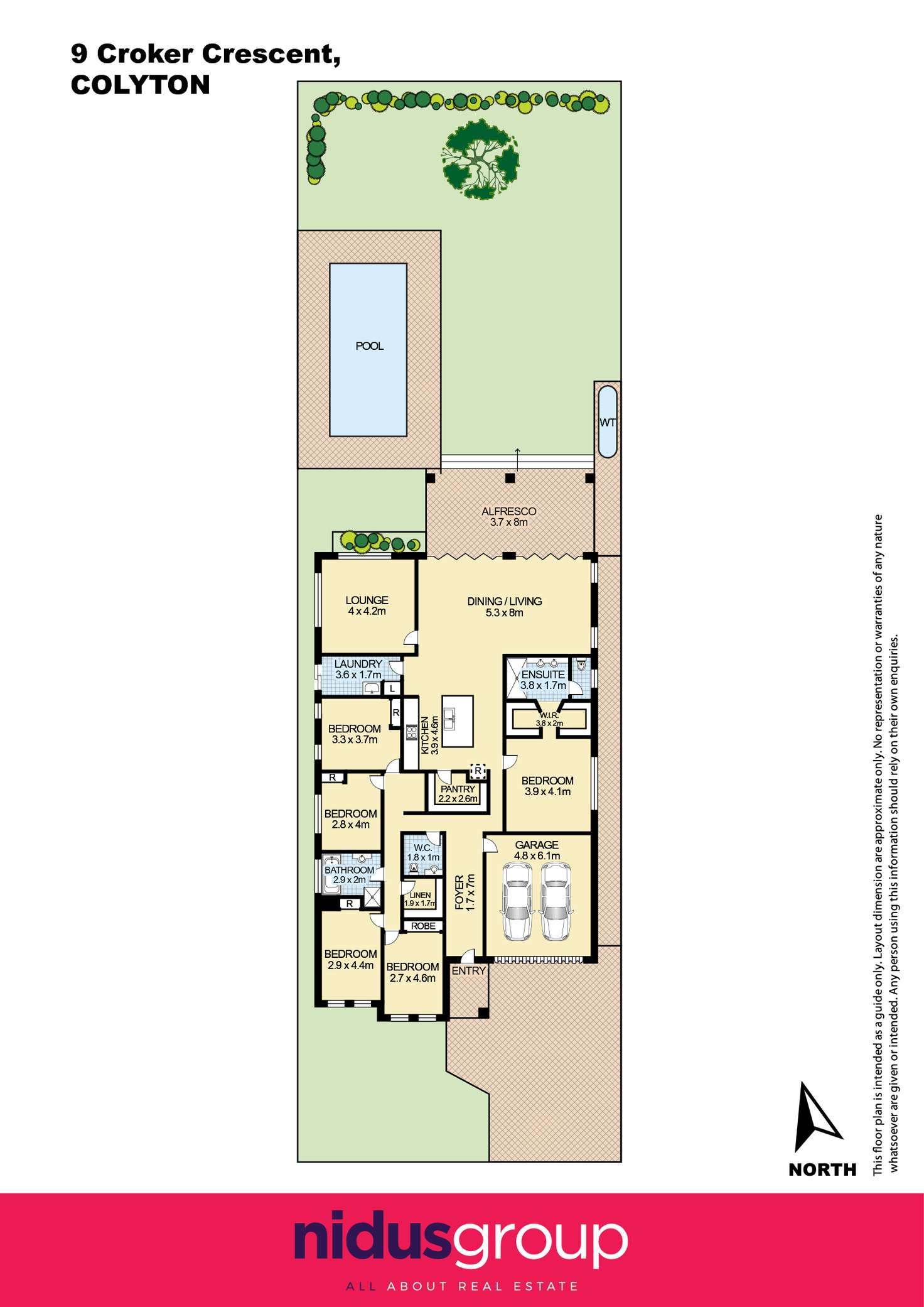 Floorplan of Homely house listing, 9 Croker Crescent, Colyton NSW 2760