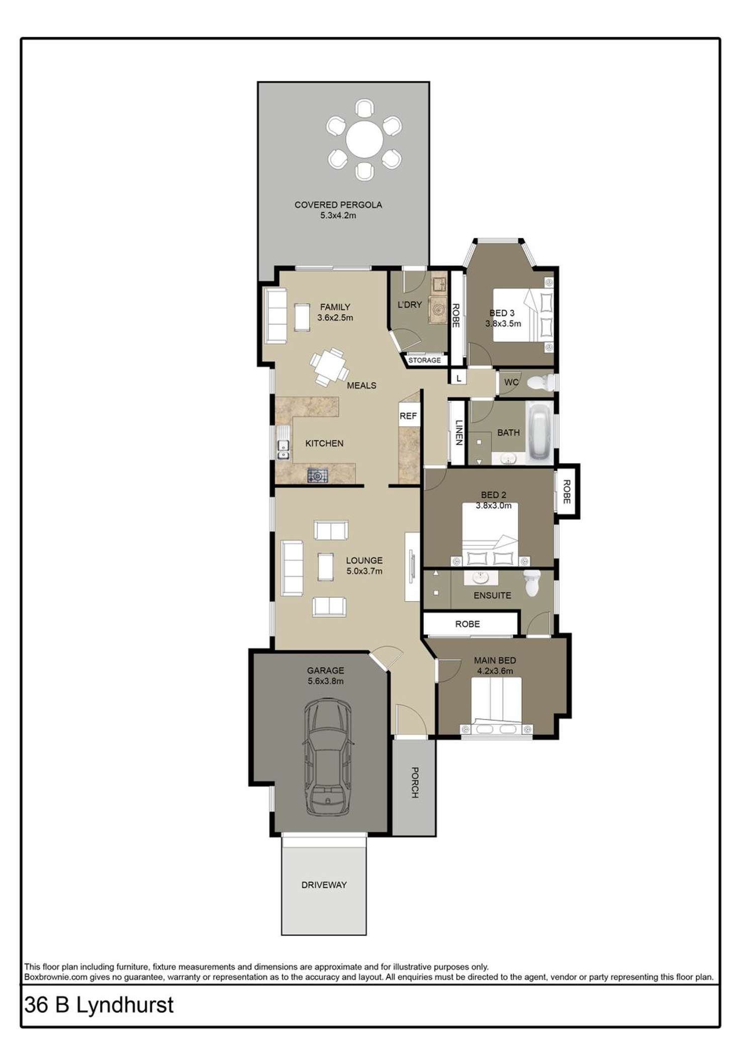 Floorplan of Homely house listing, 36B Lyndhurst Drive, Bomaderry NSW 2541