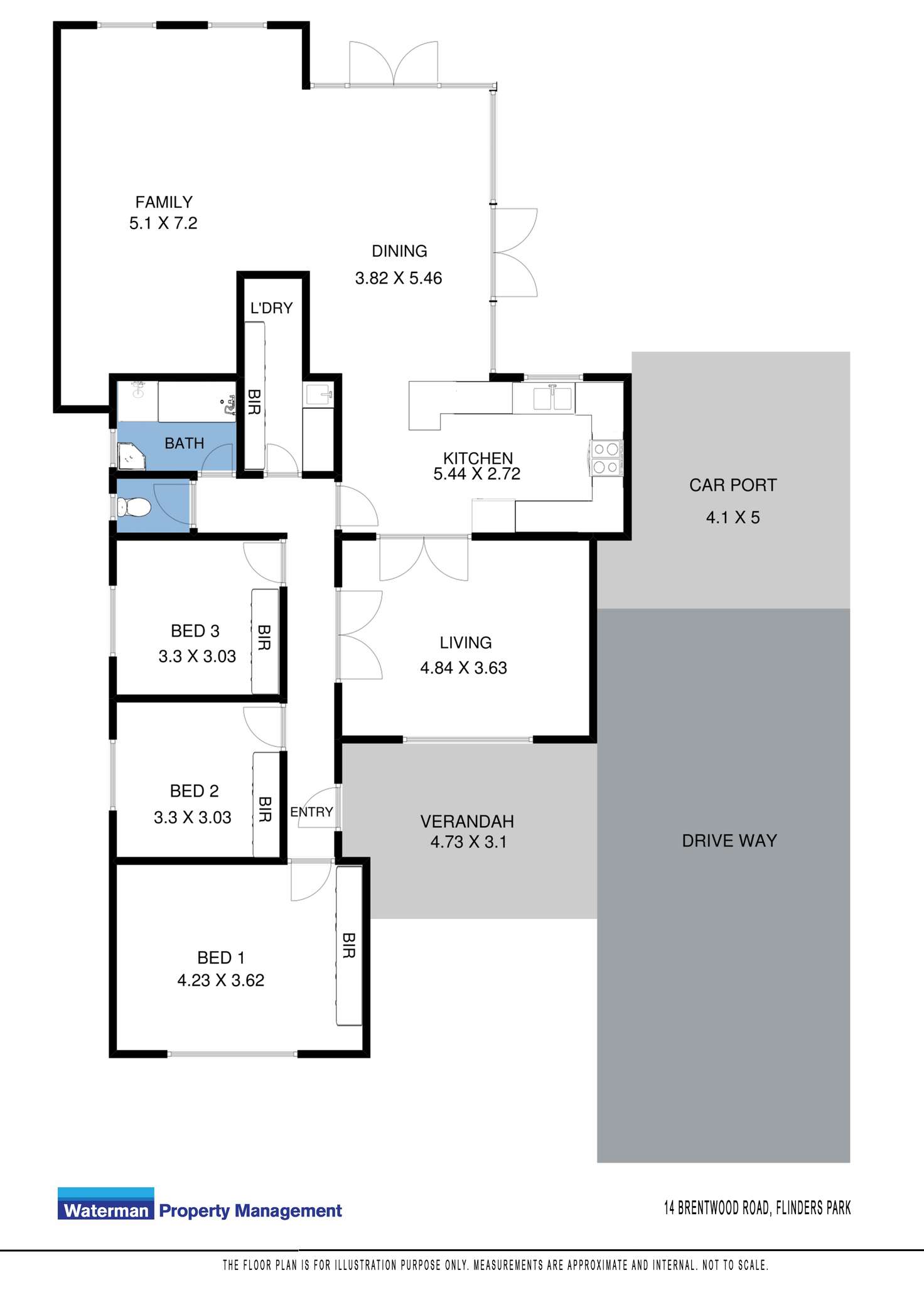 Floorplan of Homely house listing, 14 Brentwood Road, Flinders Park SA 5025