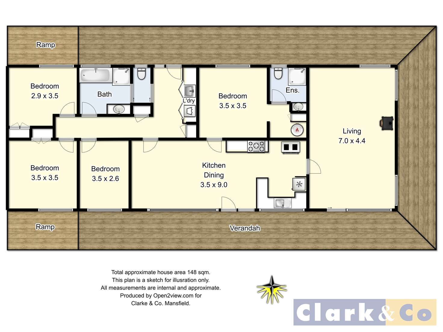 Floorplan of Homely mixedFarming listing, 534 Three Chain Road, Boorolite VIC 3723