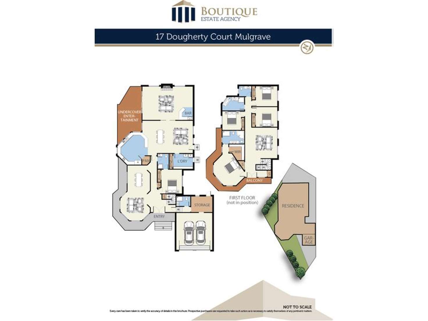 Floorplan of Homely house listing, 17 Dougherty Court, Mulgrave VIC 3170