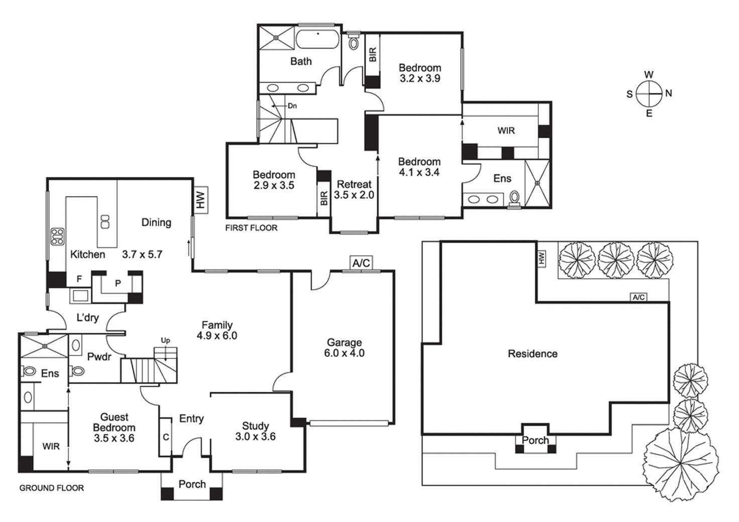 Floorplan of Homely townhouse listing, 1A Loch Court, Bentleigh East VIC 3165
