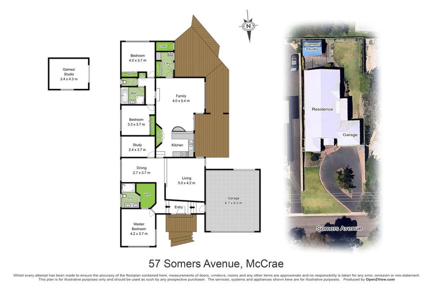 Floorplan of Homely house listing, 57 Somers Avenue, Mccrae VIC 3938