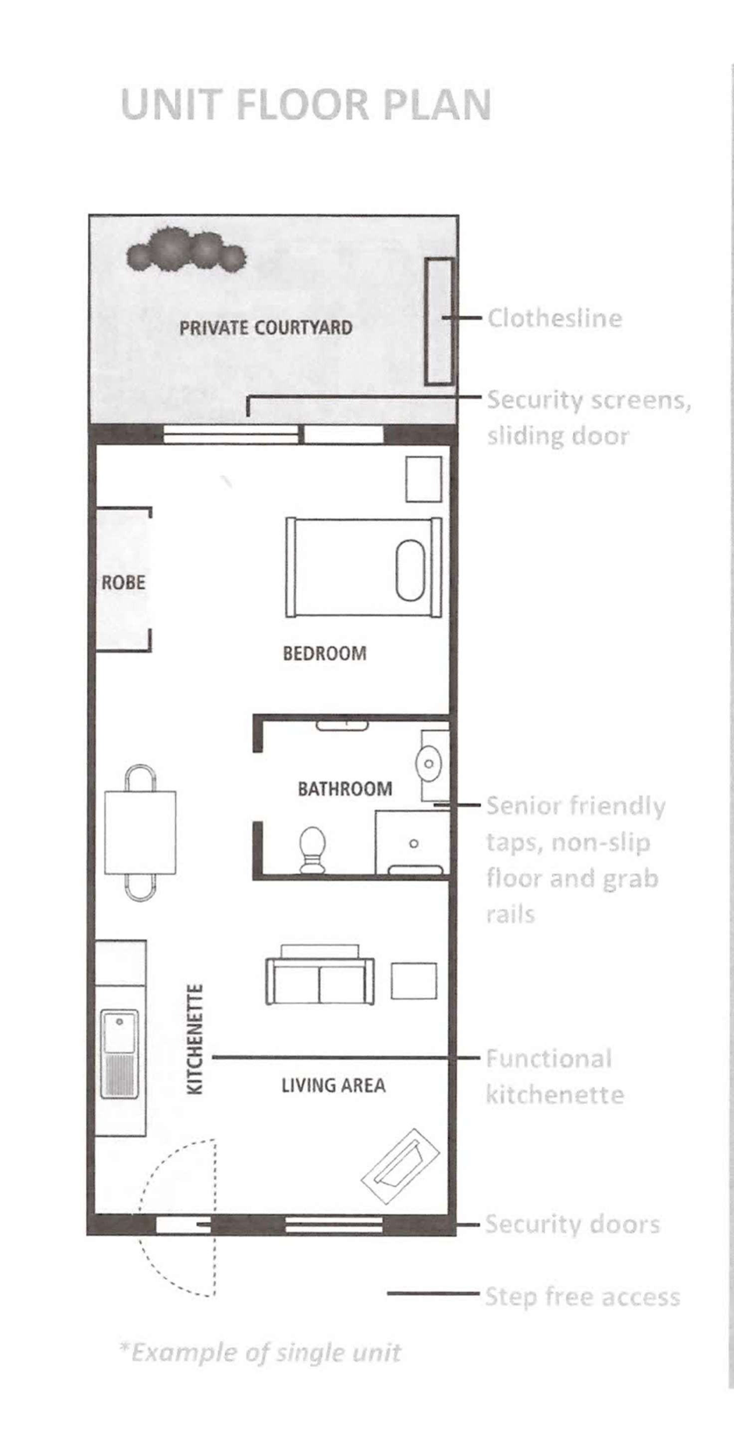 Floorplan of Homely retirement listing, 15/158-162 MIDDLE ST, Cleveland QLD 4163