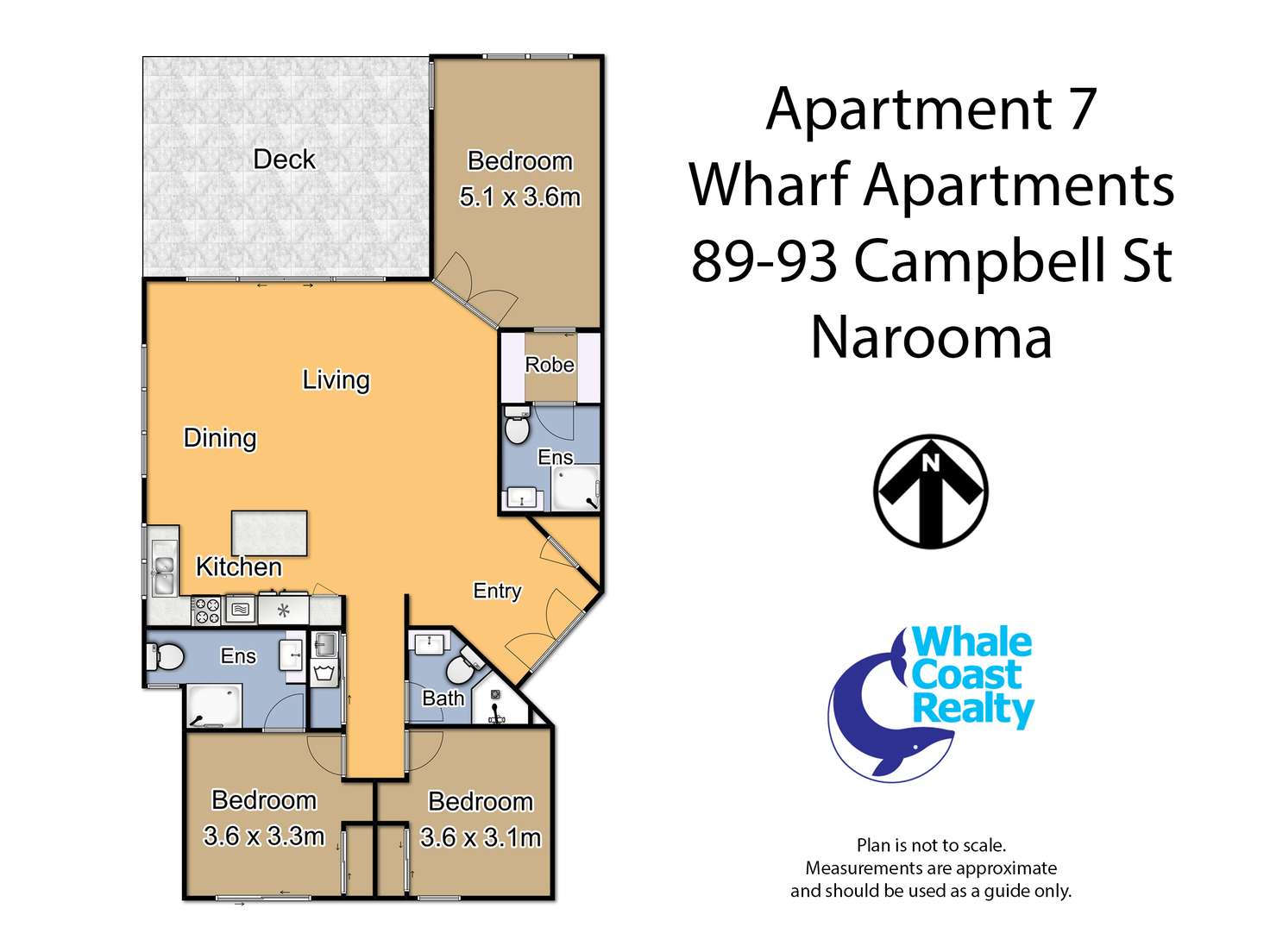 Floorplan of Homely apartment listing, 7/89-93 Campbell Street, Narooma NSW 2546