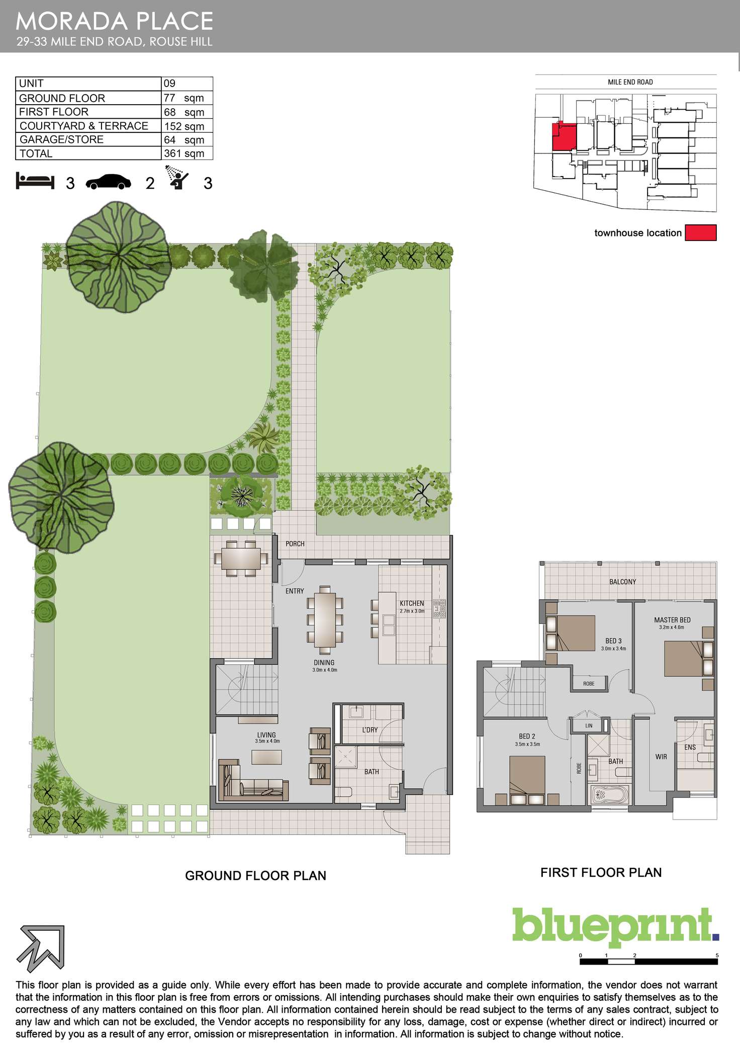 Floorplan of Homely townhouse listing, 9/29 Mile End Road, Rouse Hill NSW 2155