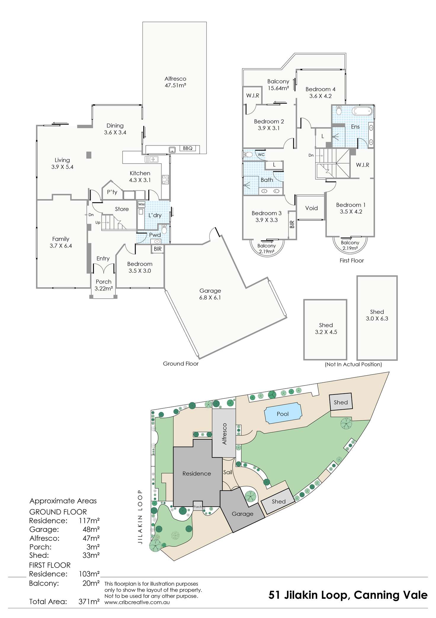 Floorplan of Homely house listing, 51 Jilakin Loop, Canning Vale WA 6155