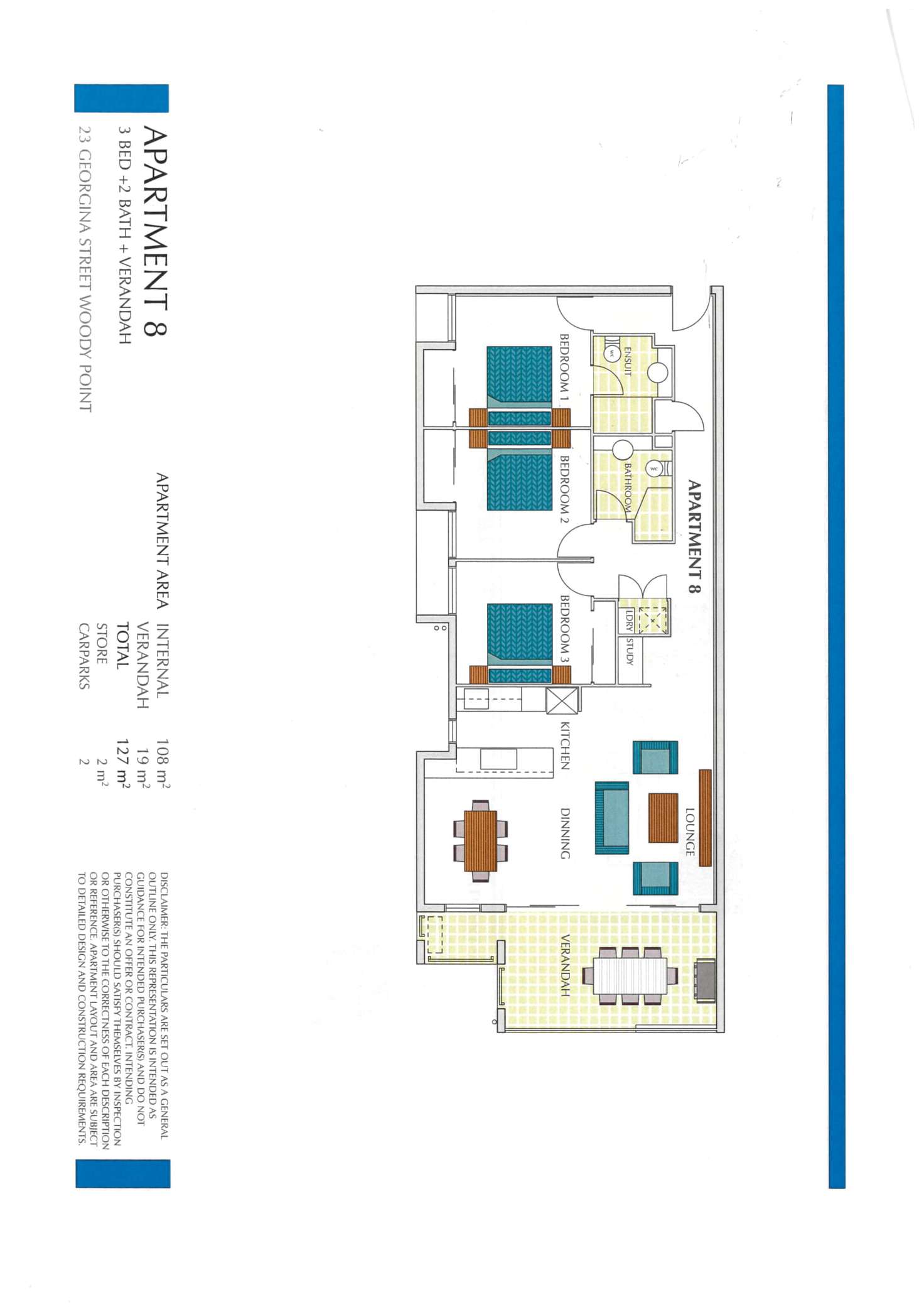Floorplan of Homely unit listing, 8/23 Georgina Street, Woody Point QLD 4019